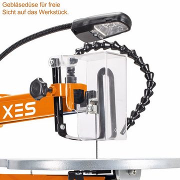 Scheppach Dekupiersäge IXES IX-DKS1600 Dekupiersäge 120W mit LED + Gebläsedüse Modellbausäge