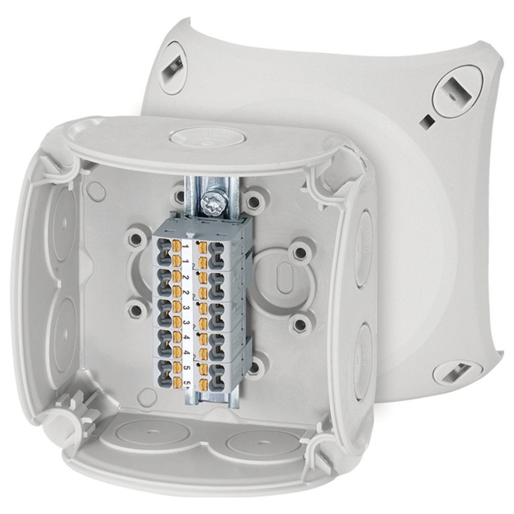 HENSEL Steckdose Hensel 62000294 Abzweigdose halogenfrei, plombierbar, witterungsbestän