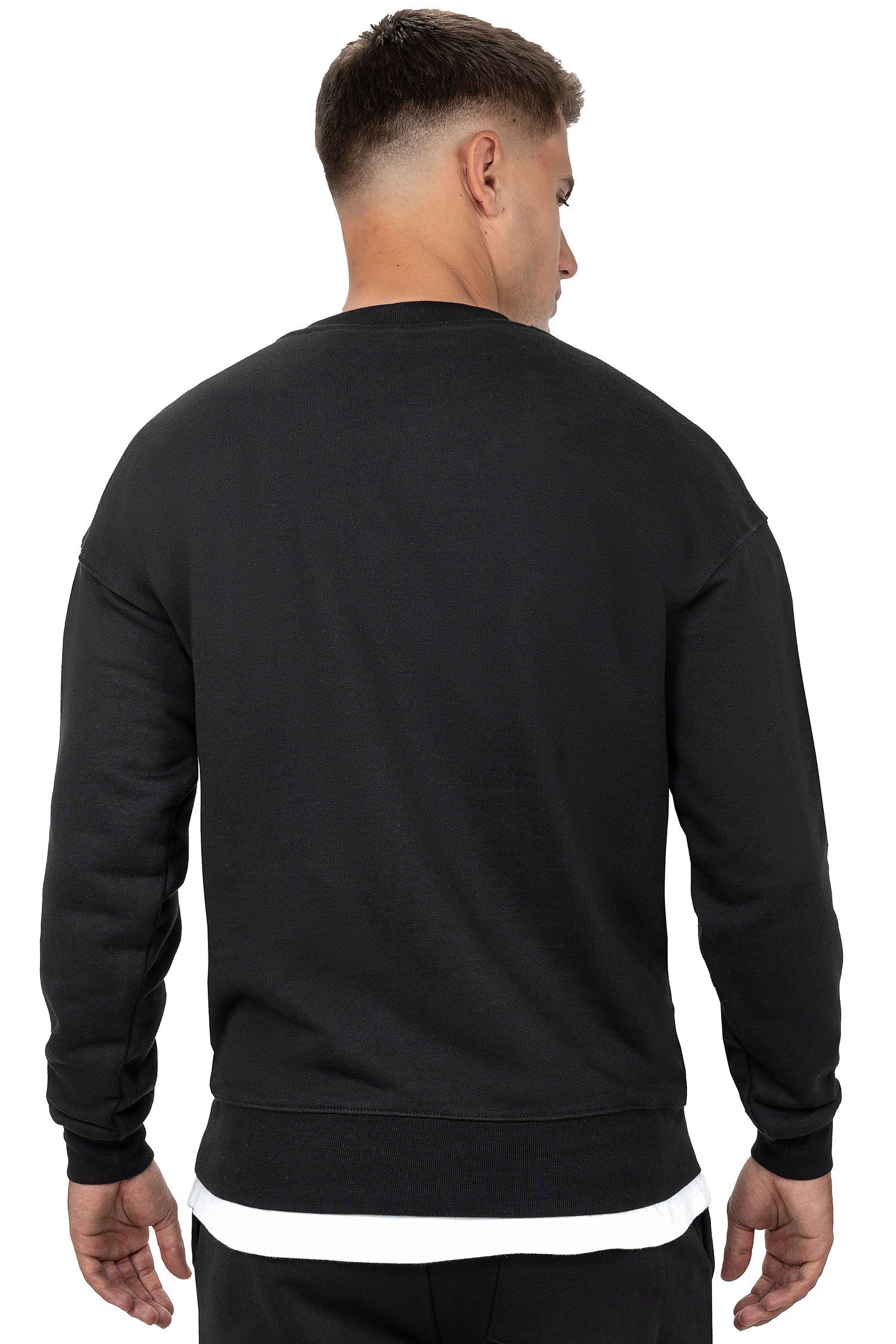 Reichstadt Sweatshirt Herren Regular Fit Pullover Logo-Stitching 23RS037 mi günstig online kaufen