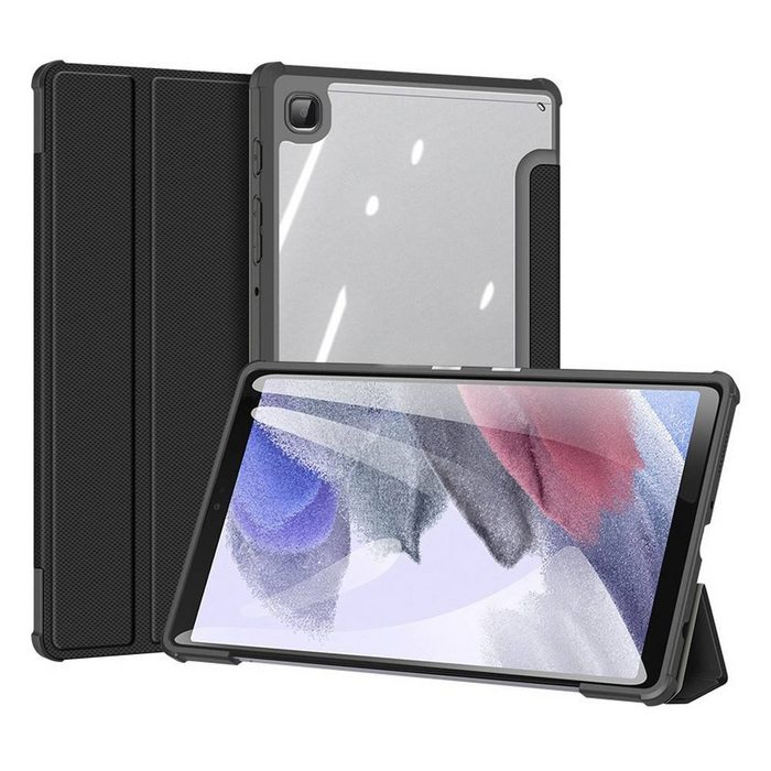 Dux Ducis Tablet-Hülle Toby Eco-Leather Tablet-Ledertasche Schale Cover für Samsung Galaxy Tab A7 10.4" mit Smart-Sleep Funktion Wake-Up Stifthalter Schutzhülle Schwarz