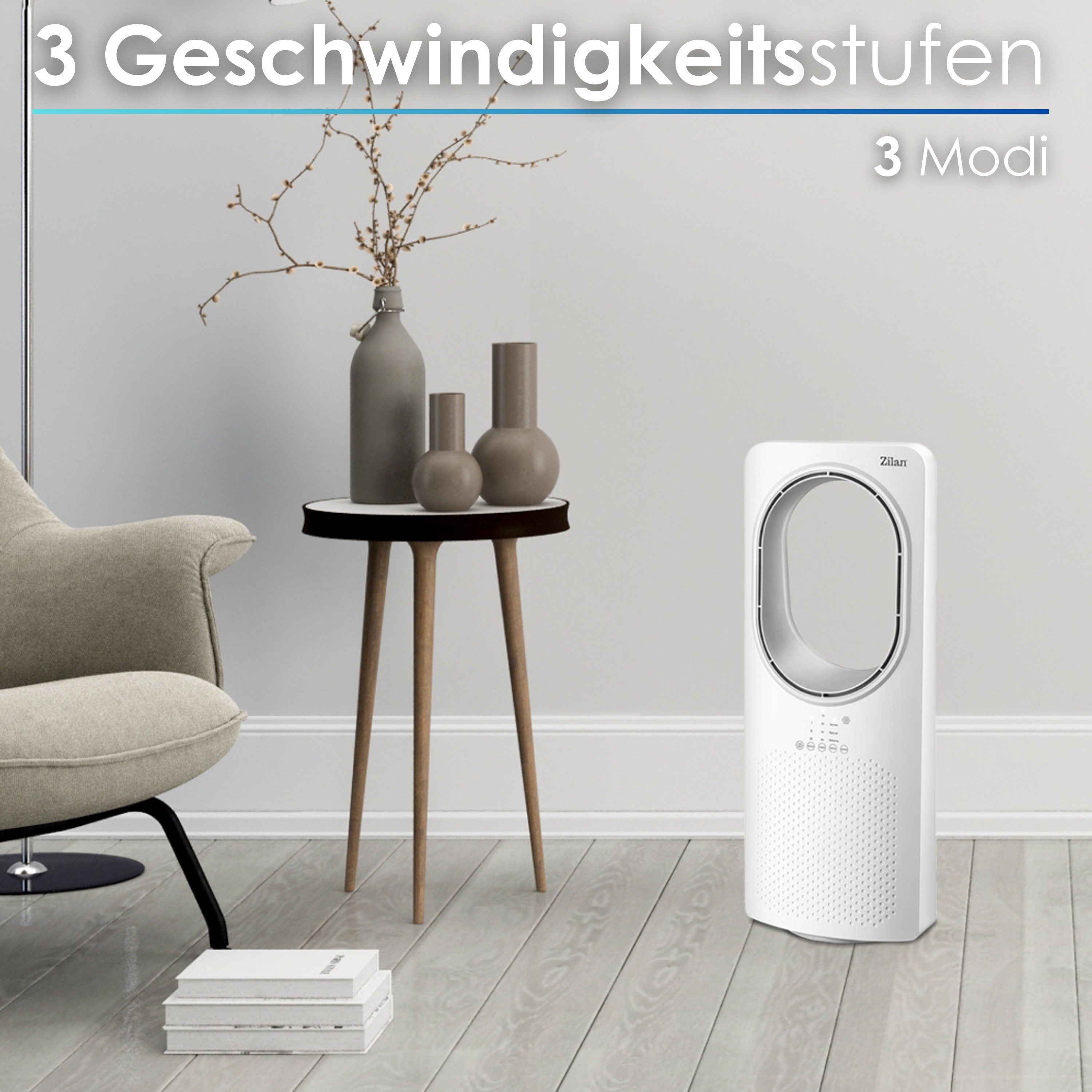 Zilan Turmventilator ZLN-1078, Fernbedienung, Oszillierend, 15h günstig online kaufen