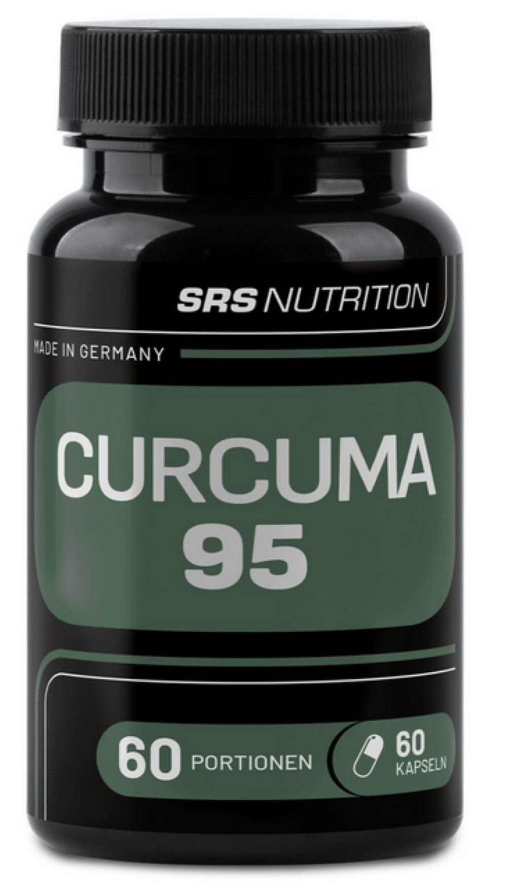 SRS NUTRITION SRS Nutrition Curcuma 95 Extrakt ultra-mikronisiert Kapseln, 36 g, 30-fach konzentrierter als Curcuma-Gewürz