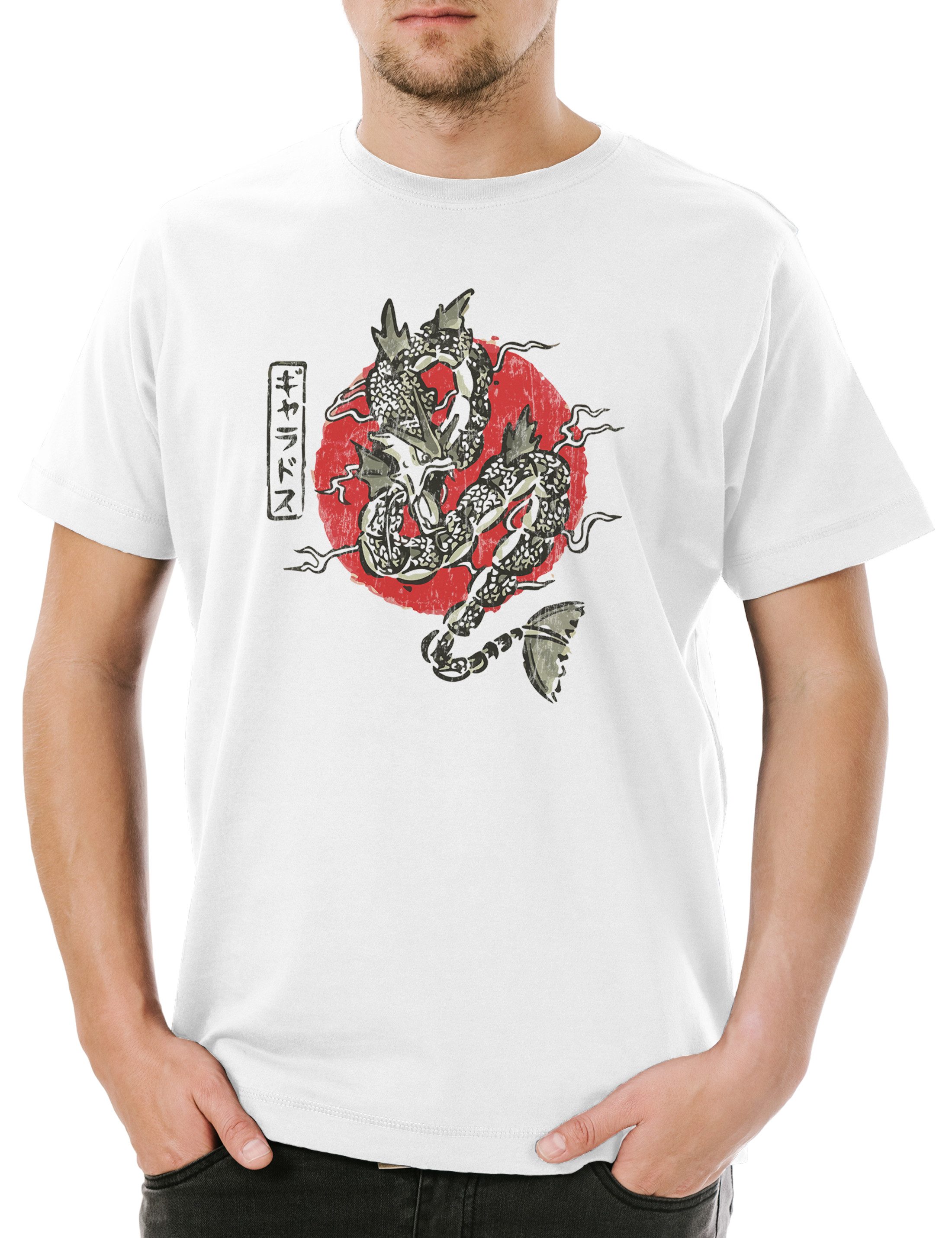 Urban Backwoods Print-Shirt Japanese Dragon I Herren T-Shirt Japan Drache Drachen Asien Asia China (1-tlg) Tattoo Art Japanischer Dragons