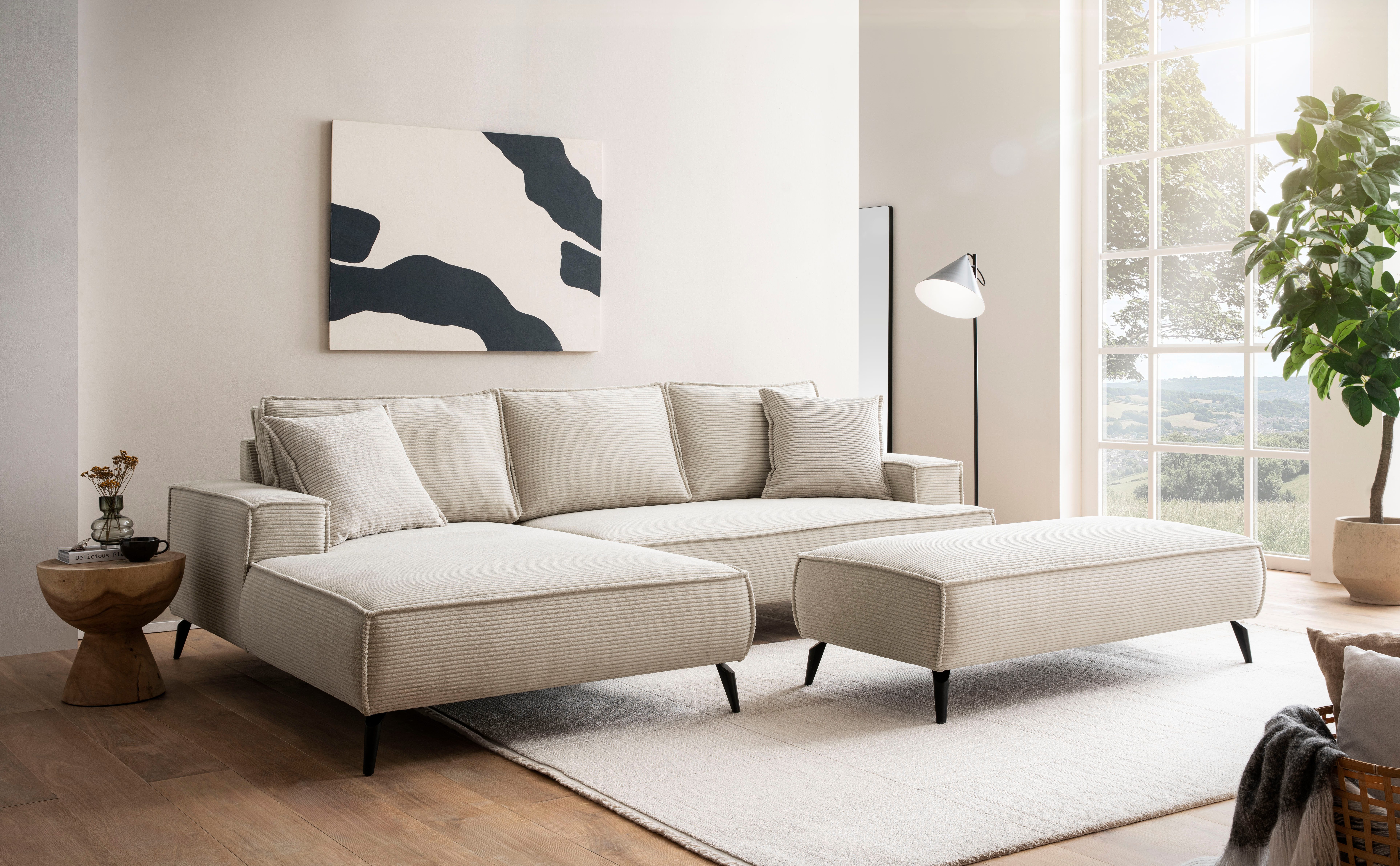 andas Ecksofa TVINNU, L-Form in Cord, günstig online kaufen