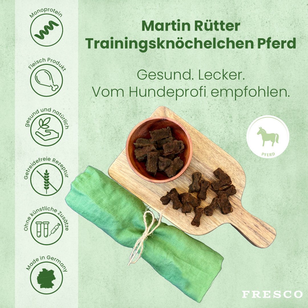 Fresco Dog Martin Rütter Trainingsknöchelchen 1kg, Hunde Leckerli Pferd, Snack für: Hunde, Hypoallergen, getreidefrei & zuckerfrei