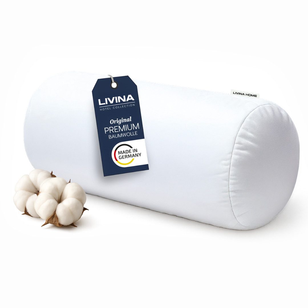 LIVINA HOME Nackenrolle Kopfkissen in Hotelqualität, Sofakissen, 15x40cm, M günstig online kaufen