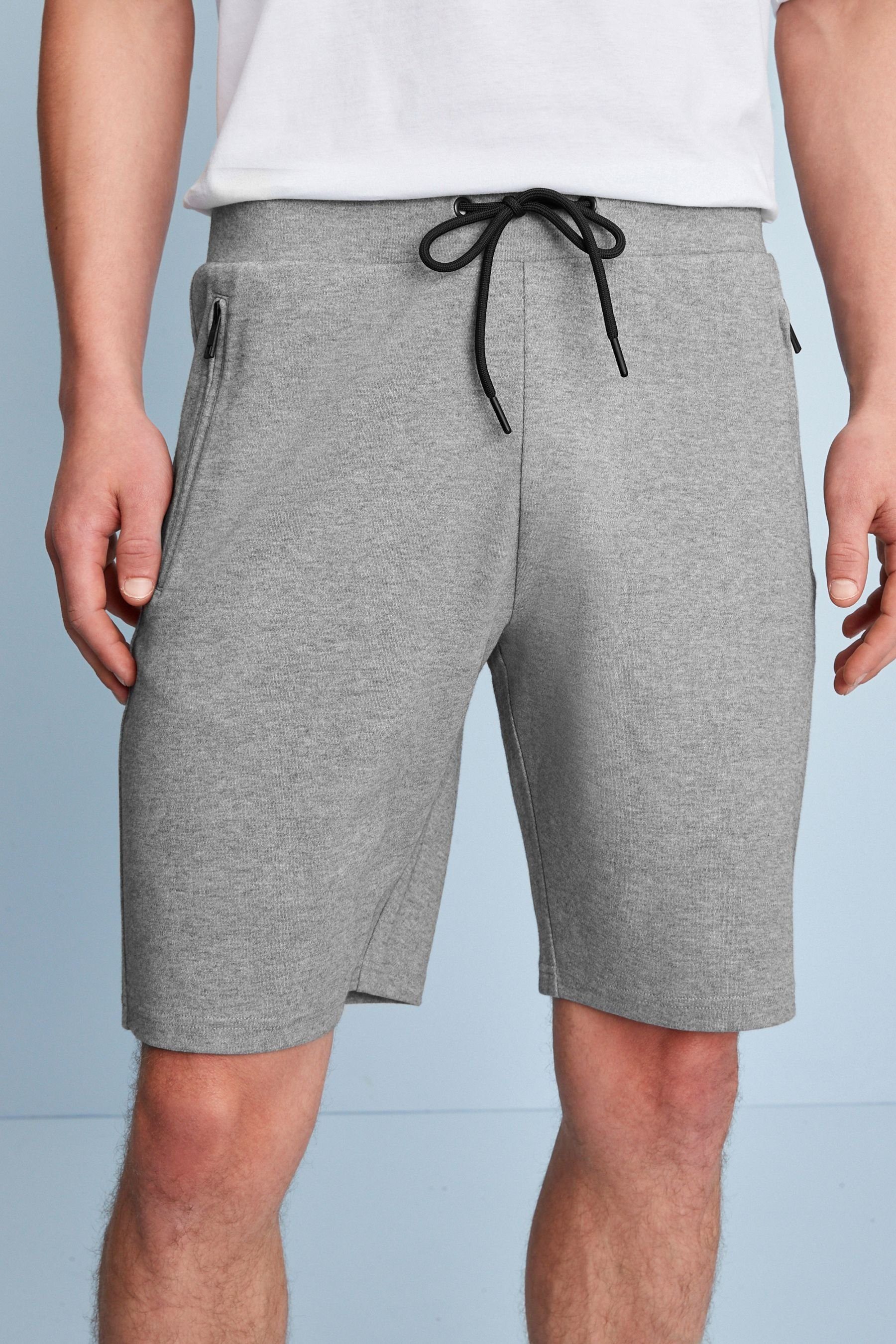 Jersey-Shorts Sweatshorts Next Zweierpack mit (2-tlg) Reißverschlusstasche,