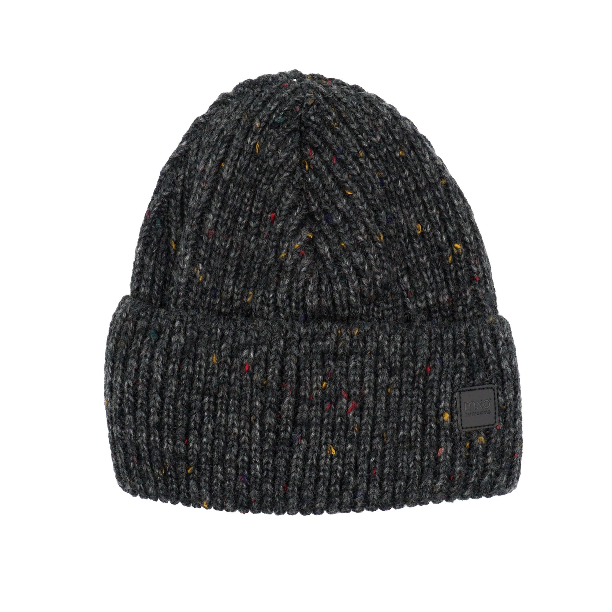 MAXIMO Beanie wärmend, mehrfarbig, mit breitem Umschlag, gefüttert