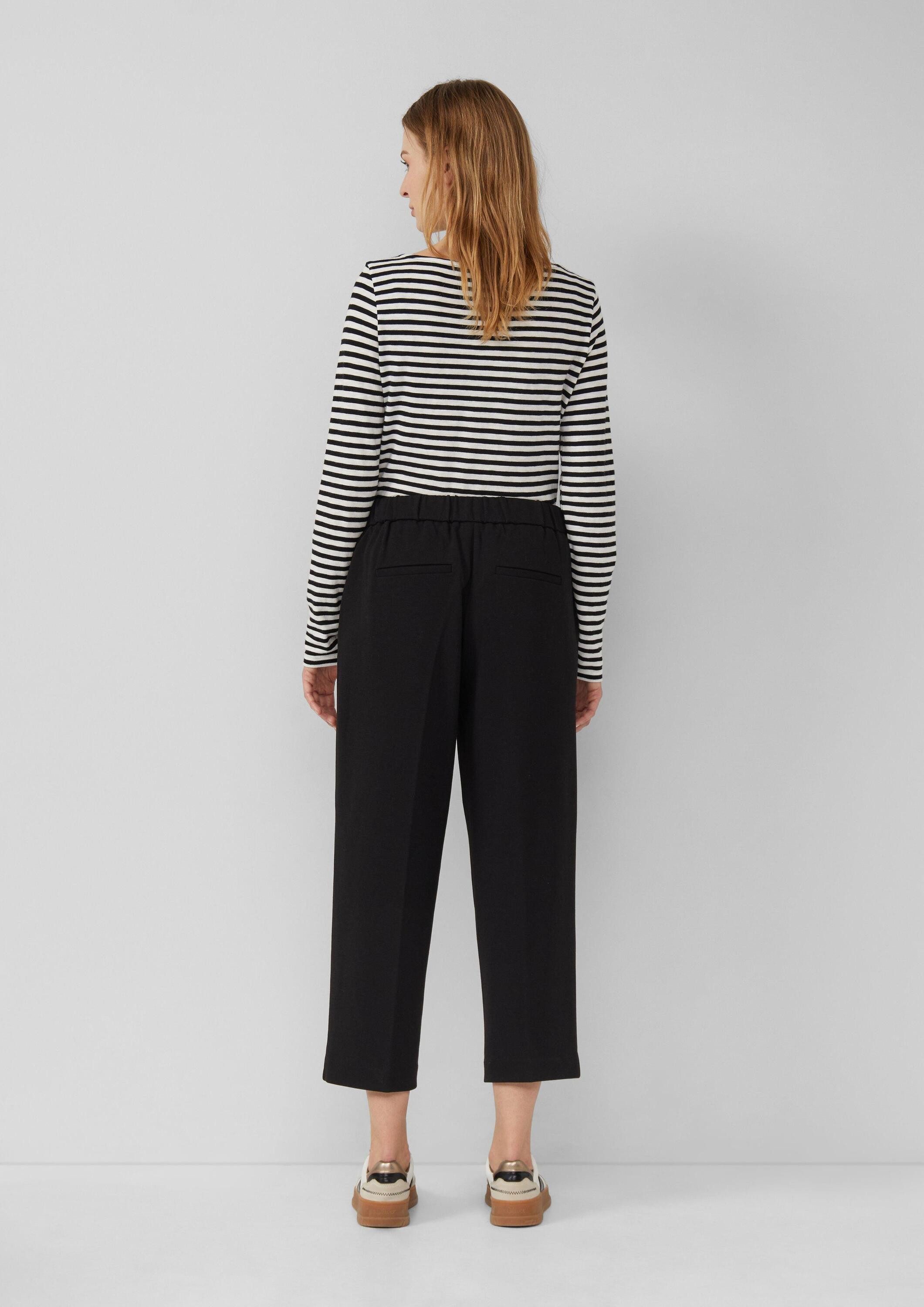 s.Oliver 7/8-Hose Hose Strukturierte Culotte mit Elastikbund