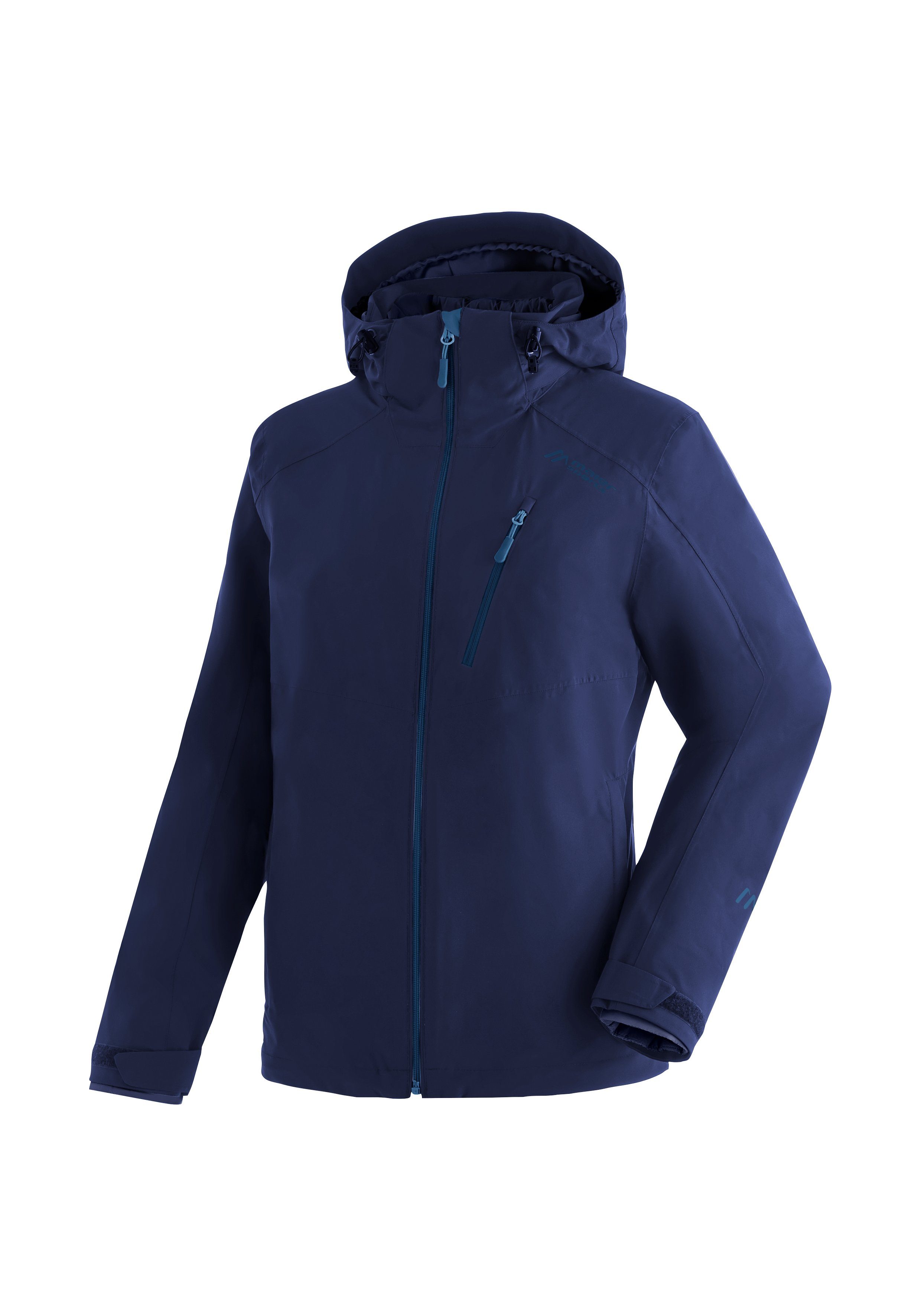 Sports Maier 3-in-1-Funktionsjacke Damen, wasserdicht atmungsaktiv und Ribut Wander-Jacke W dunkelblau für