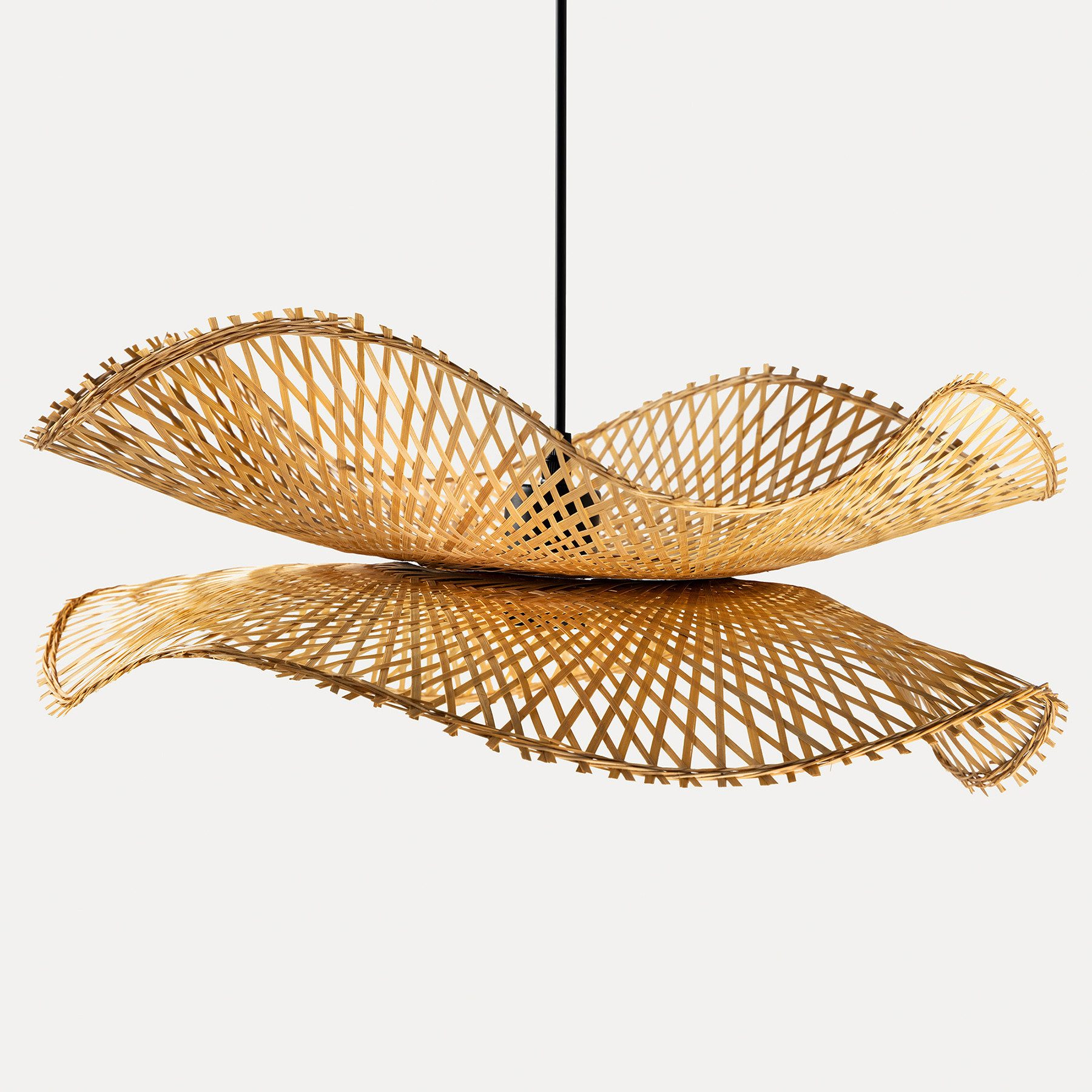 riess-ambiente Hängeleuchte ORGANIC LIVING 50cm natur · Pendellampe mit Sch günstig online kaufen