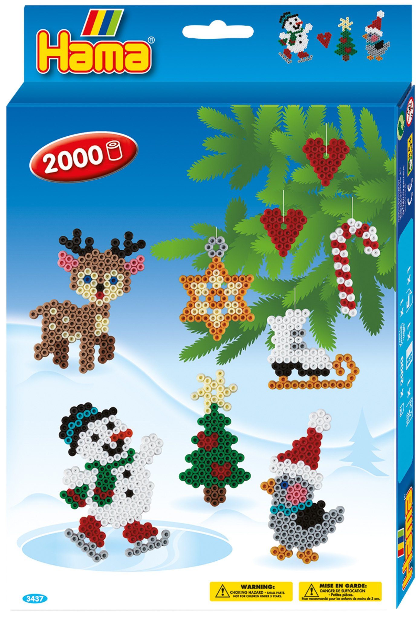 Dan Import Bügelperlen Bügelperlen 3437 HAMA Geschenkpackung Weihnachten