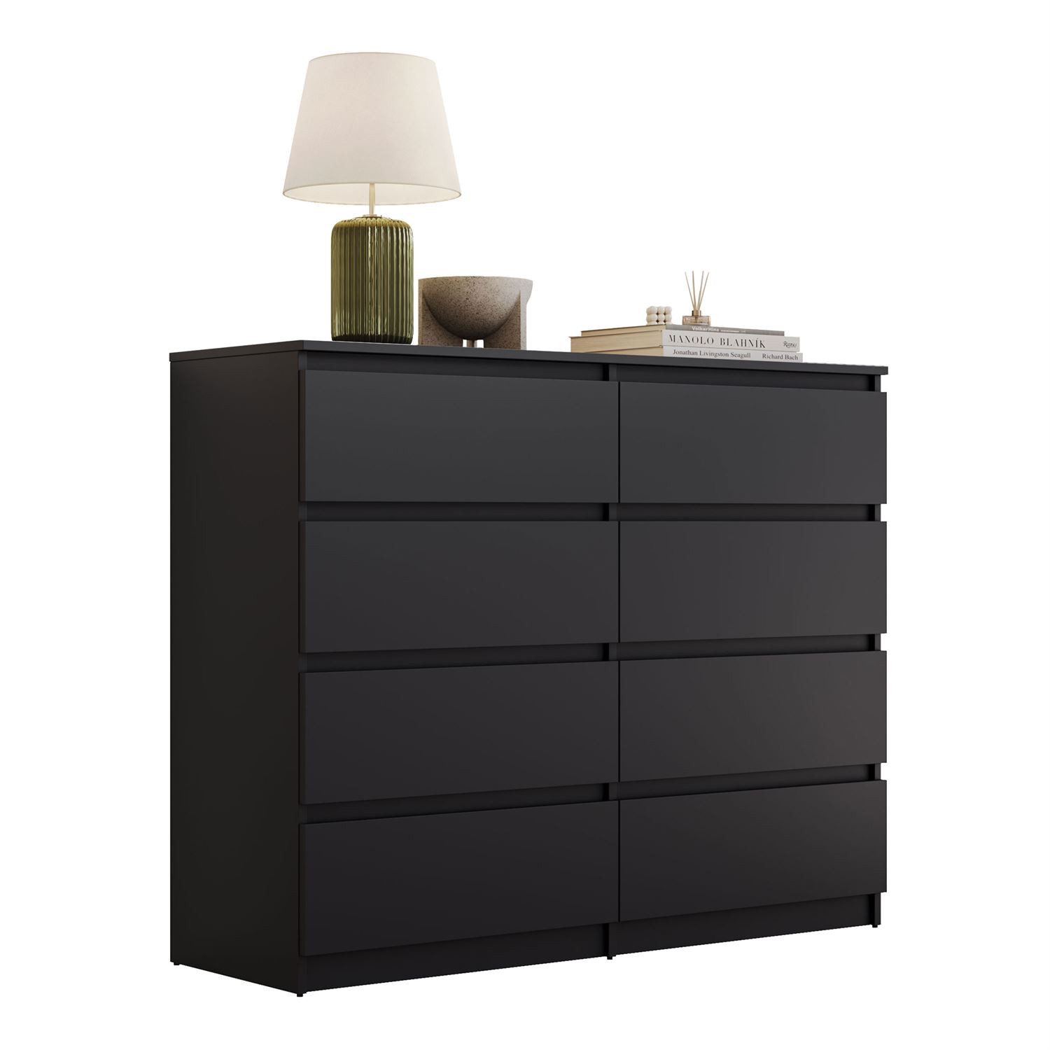 Lookway Kommode HANA M8 – stilvolle Kommode mit geräumigen Schubladen, Breite: 120 cm