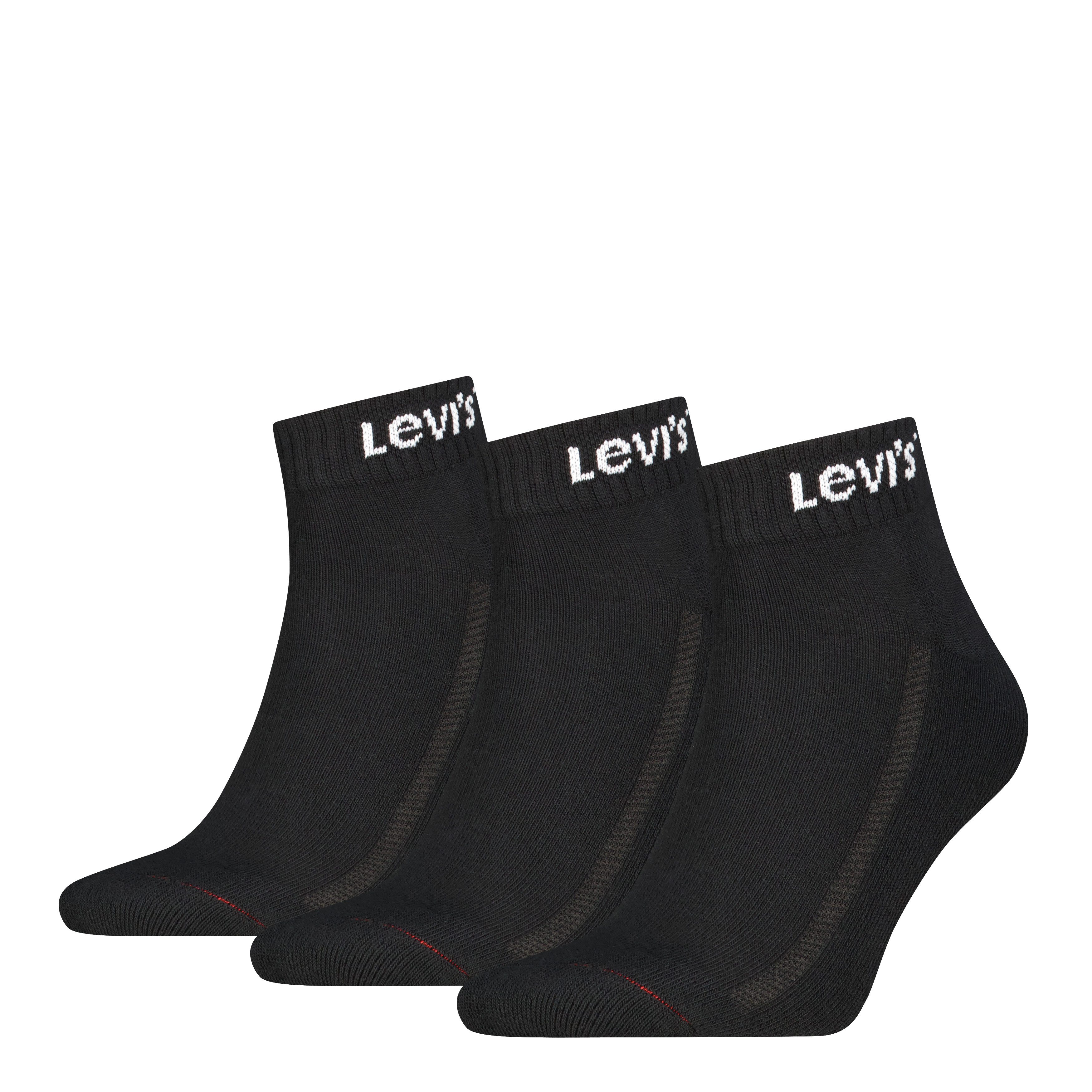 Socken LEVIS UNI MID CUT ORANGE TAB 3P