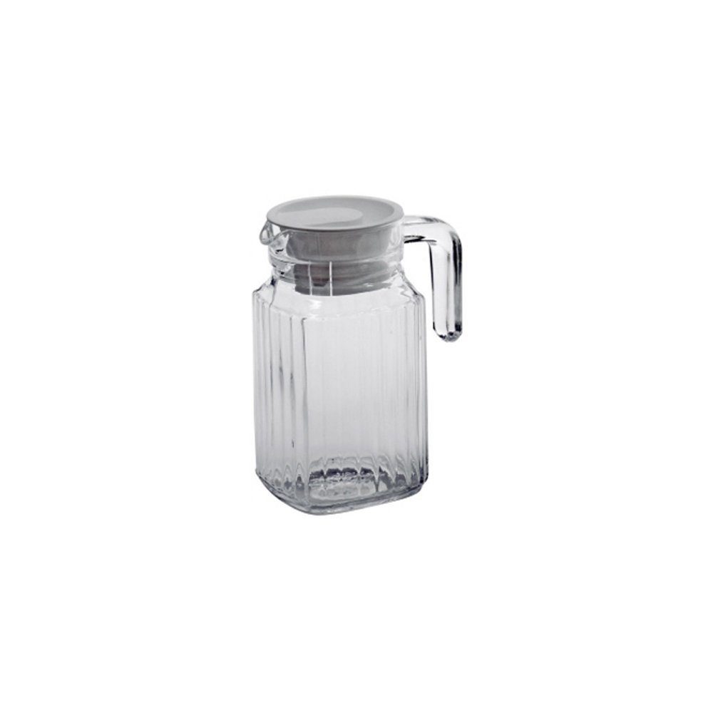 Luminarc Wasserkrug Kühlschrankkrug 0,5L Quadro Glaskaraffe Saftkanne