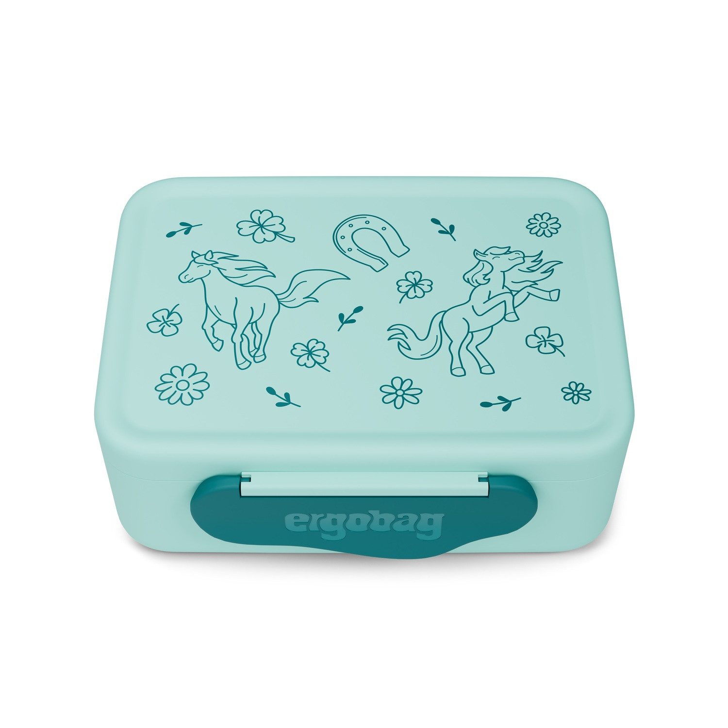 ergobag Lunchbox ergobag Kunststoff Brotdose Pferde
