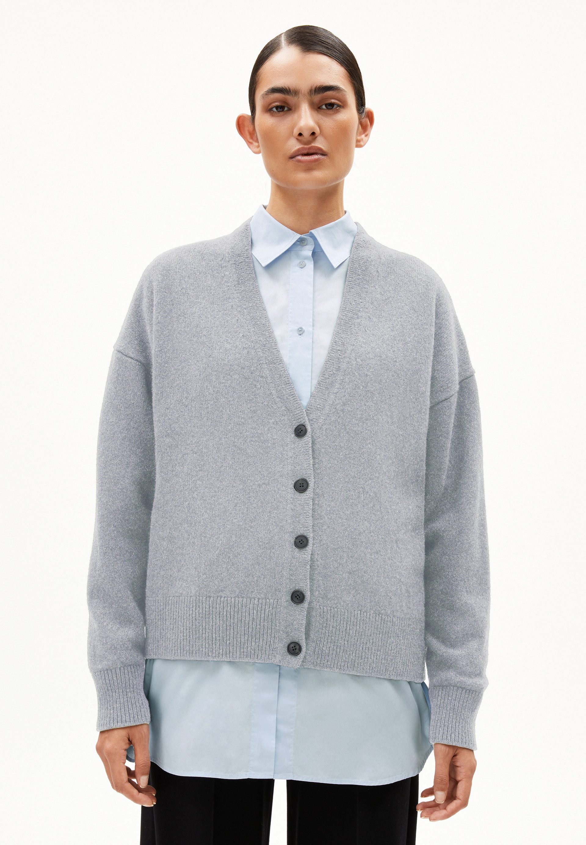 Armedangels Cardigan KAAJA Strickjacke aus recyceltem Kashmir Mix (Oversize günstig online kaufen