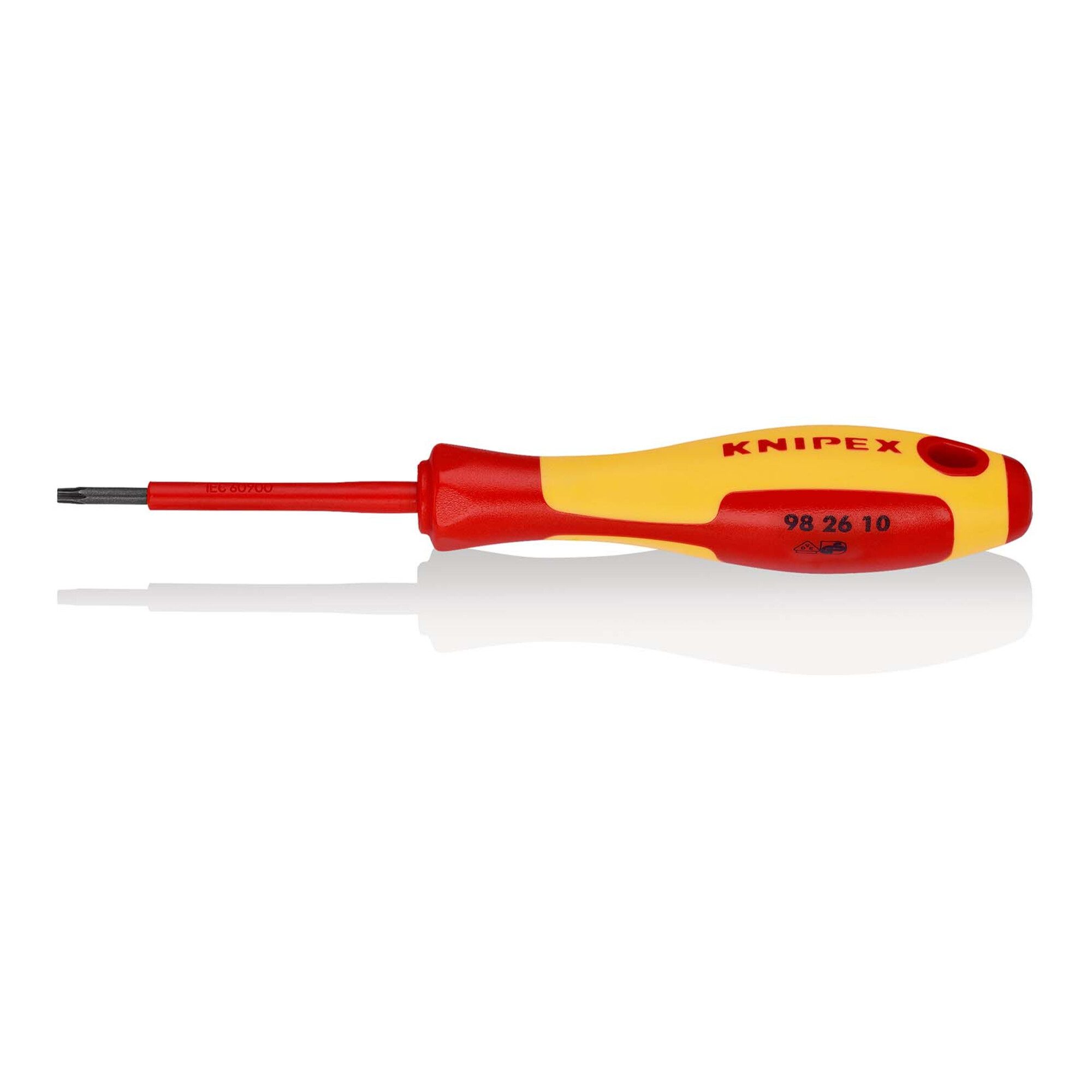 Knipex Elektro-Schraubendreher KNIPEX 98 26 10 Schraubendreher für TX-Schrauben isolierender