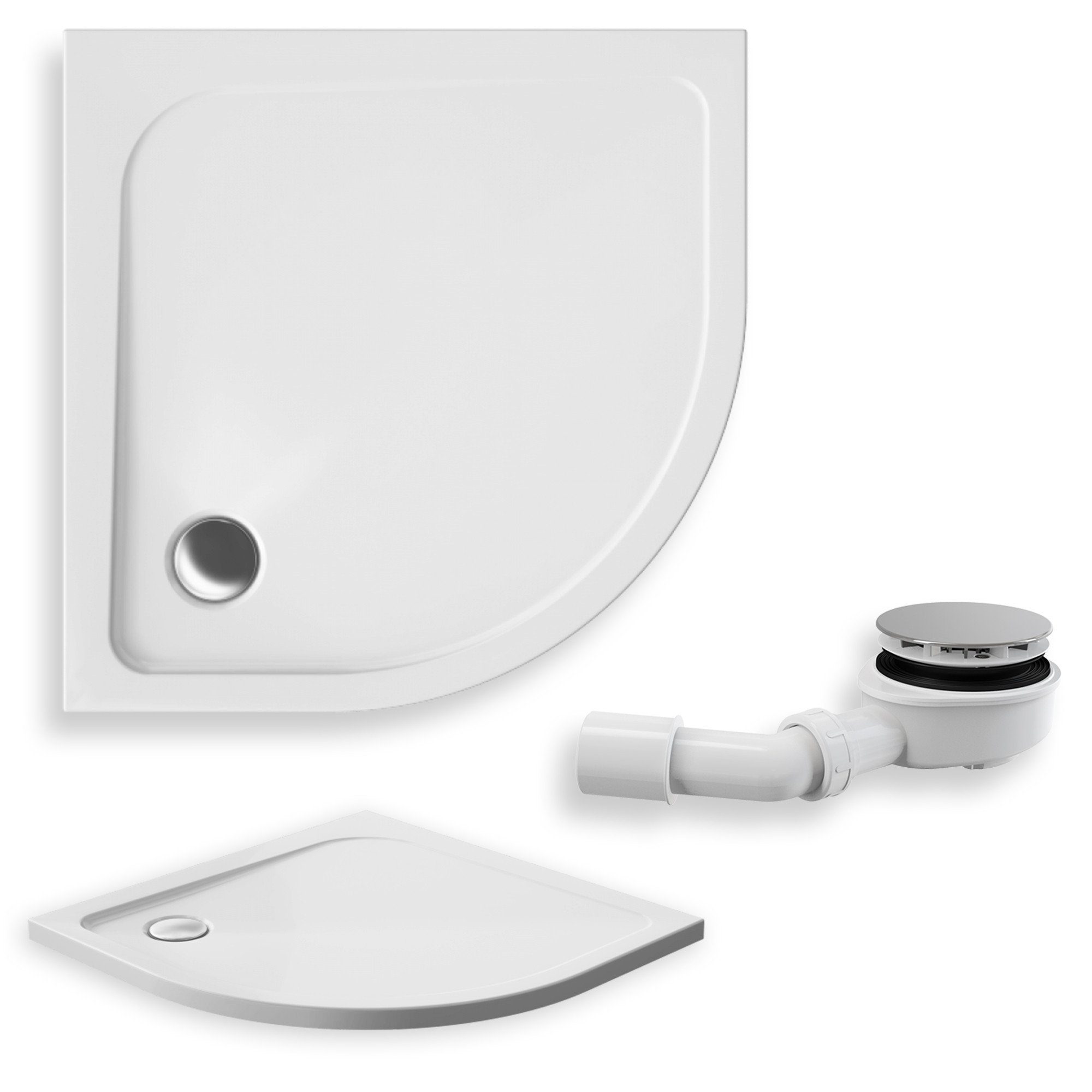 KOLMAN Duschwanne Pako Duschtasse, Viertelkreis, Acryl, 90x90 cm, Ablaufgar günstig online kaufen