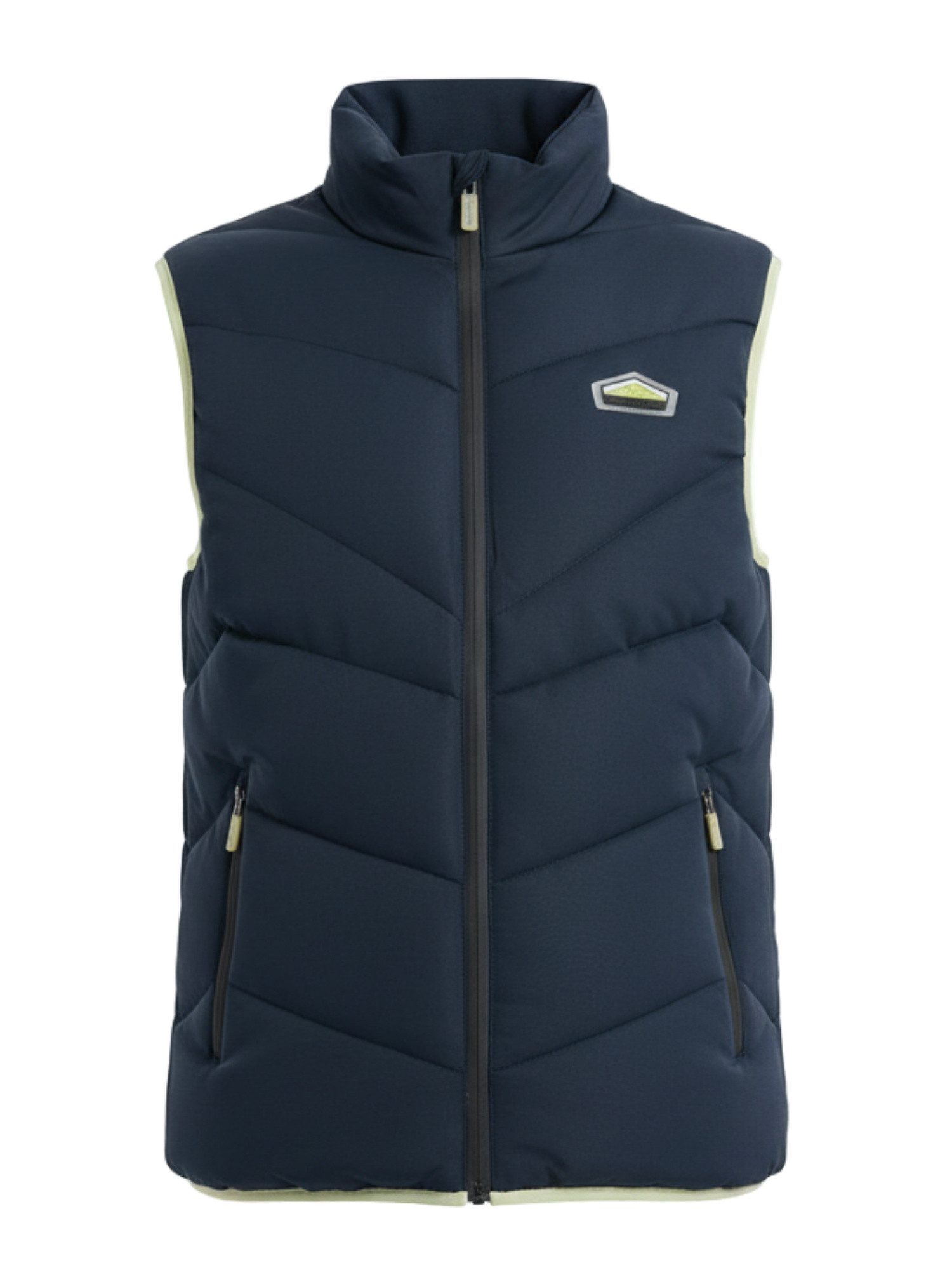 OMBRE Steppweste Herren Outdoor Steppweste mit hohem Kragen Navy S/M (kein Set, 1-tlg)