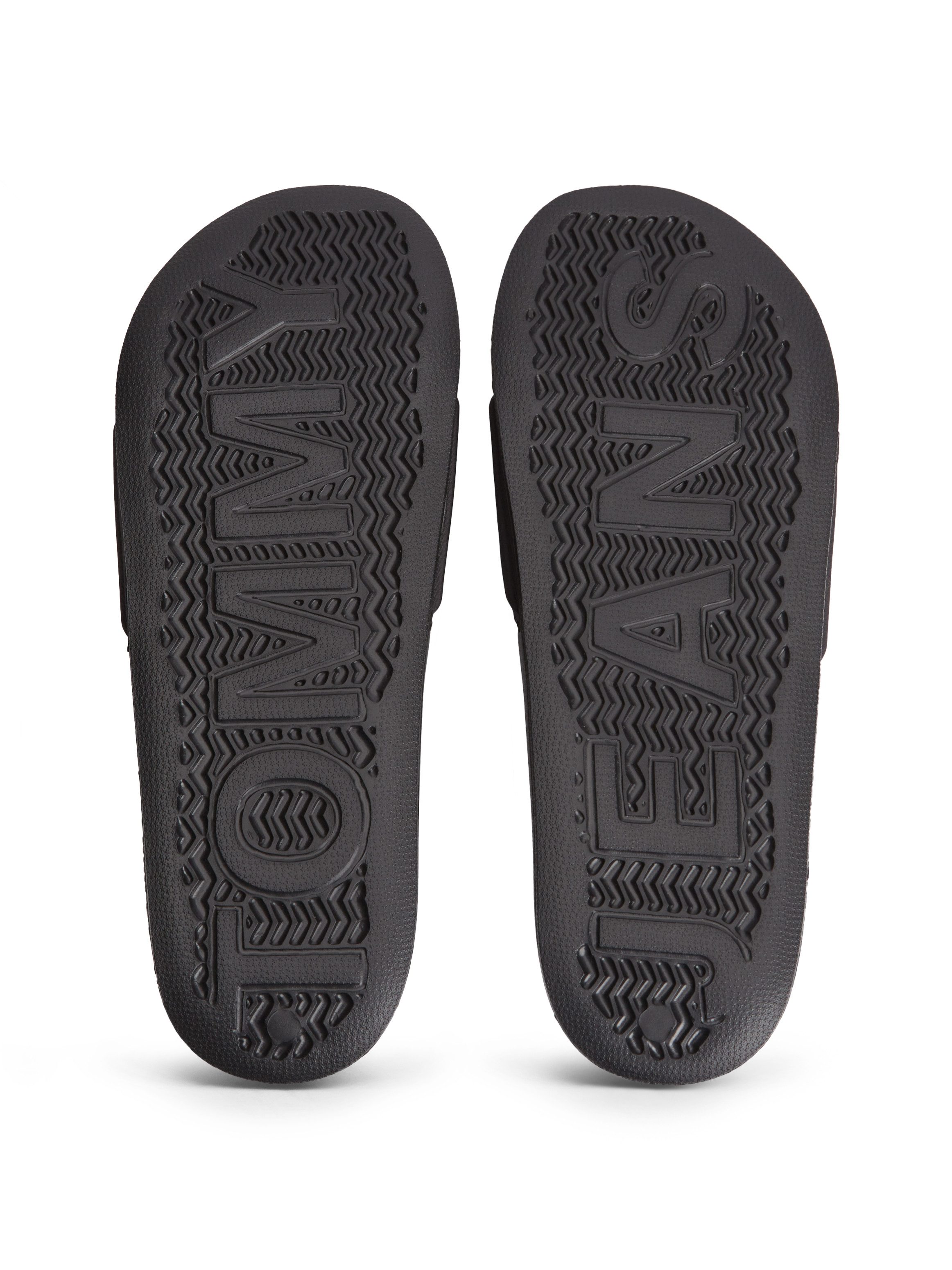 Tommy Jeans TOMMY JEANS SEASONAL POOL SLIDE Pantolette Poolslides, Sommerschuh, Schlupfschuh mit Kontrastbesätzen