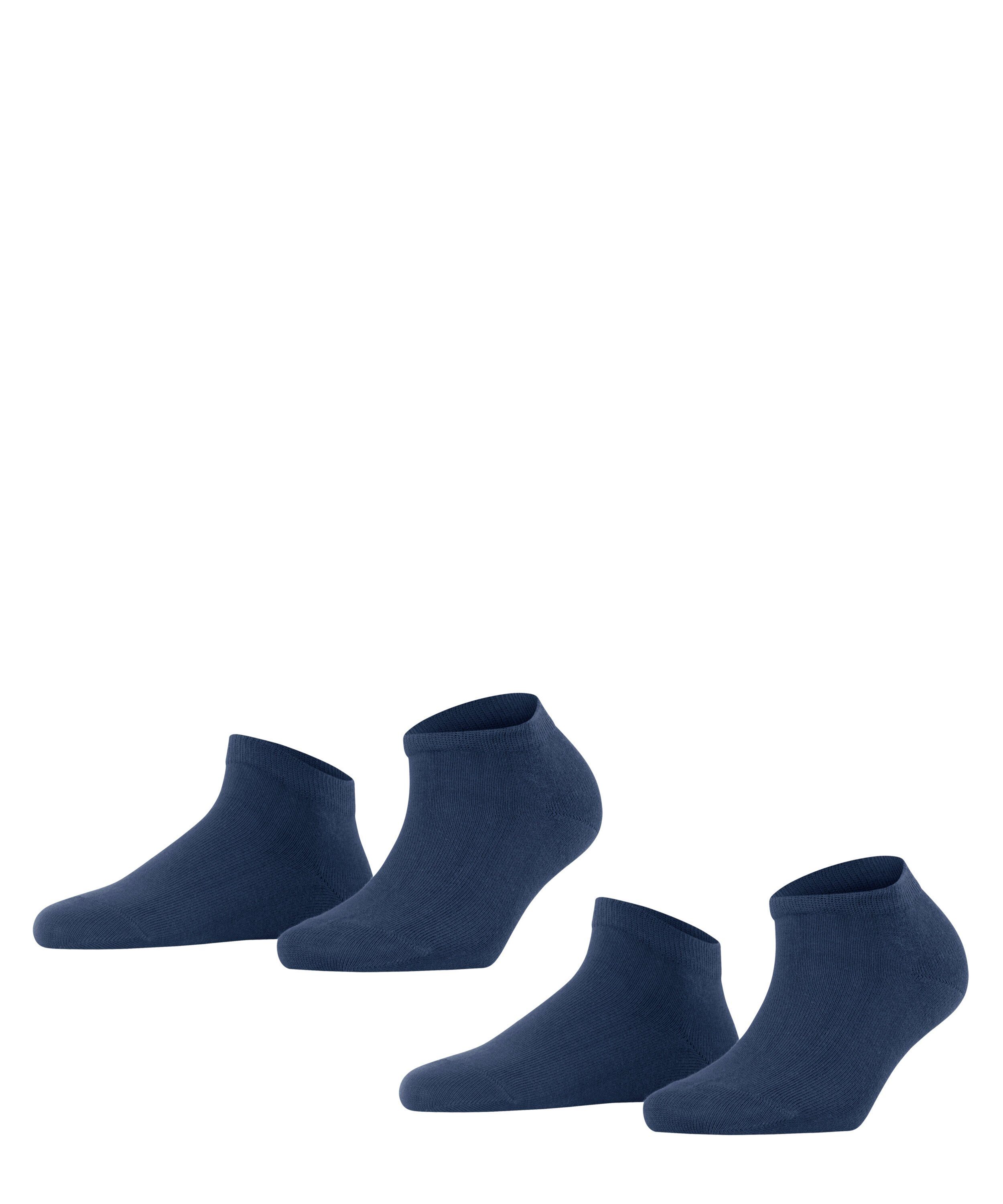 FALKE Sneakersocken Happy 2-Pack (2-Paar) aus Baumwollsneakern blue (6000) Set 2 Paar royal