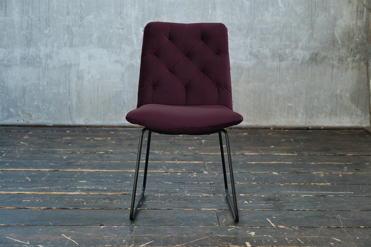 KAWOLA Esszimmerstuhl NEW CHARME, Stuhl Velvet, mit od. ohne Drehfunktion, versch. Farben purple