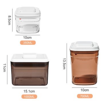 Rnemitery Vorratsdose 3 Stück Frischhaltedosen-Set, luftdicht,für Küche, Speisekammer, (3-tlg)