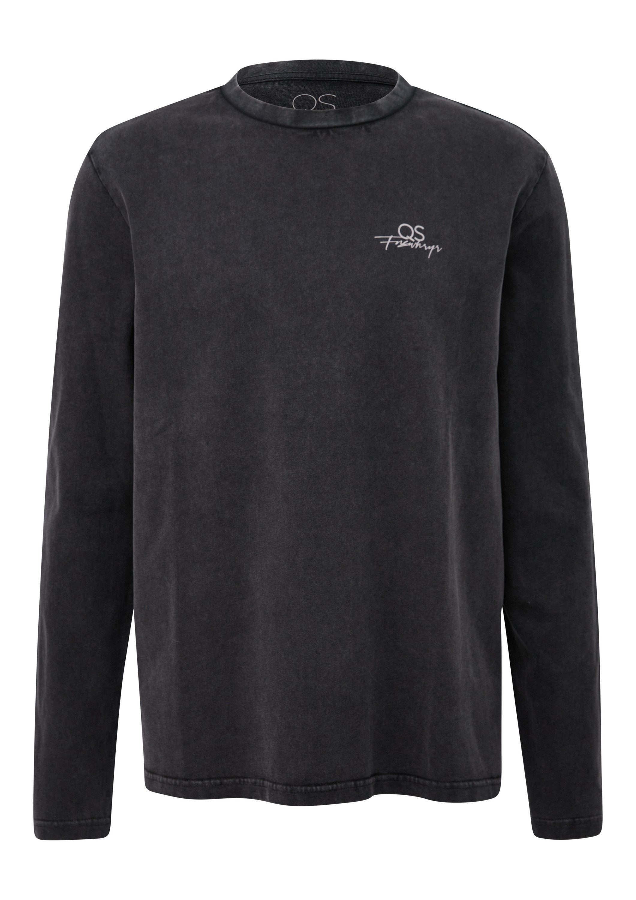 QS Langarmshirt T-Shirt Gewaschenes Langarmshirt aus günstig online kaufen