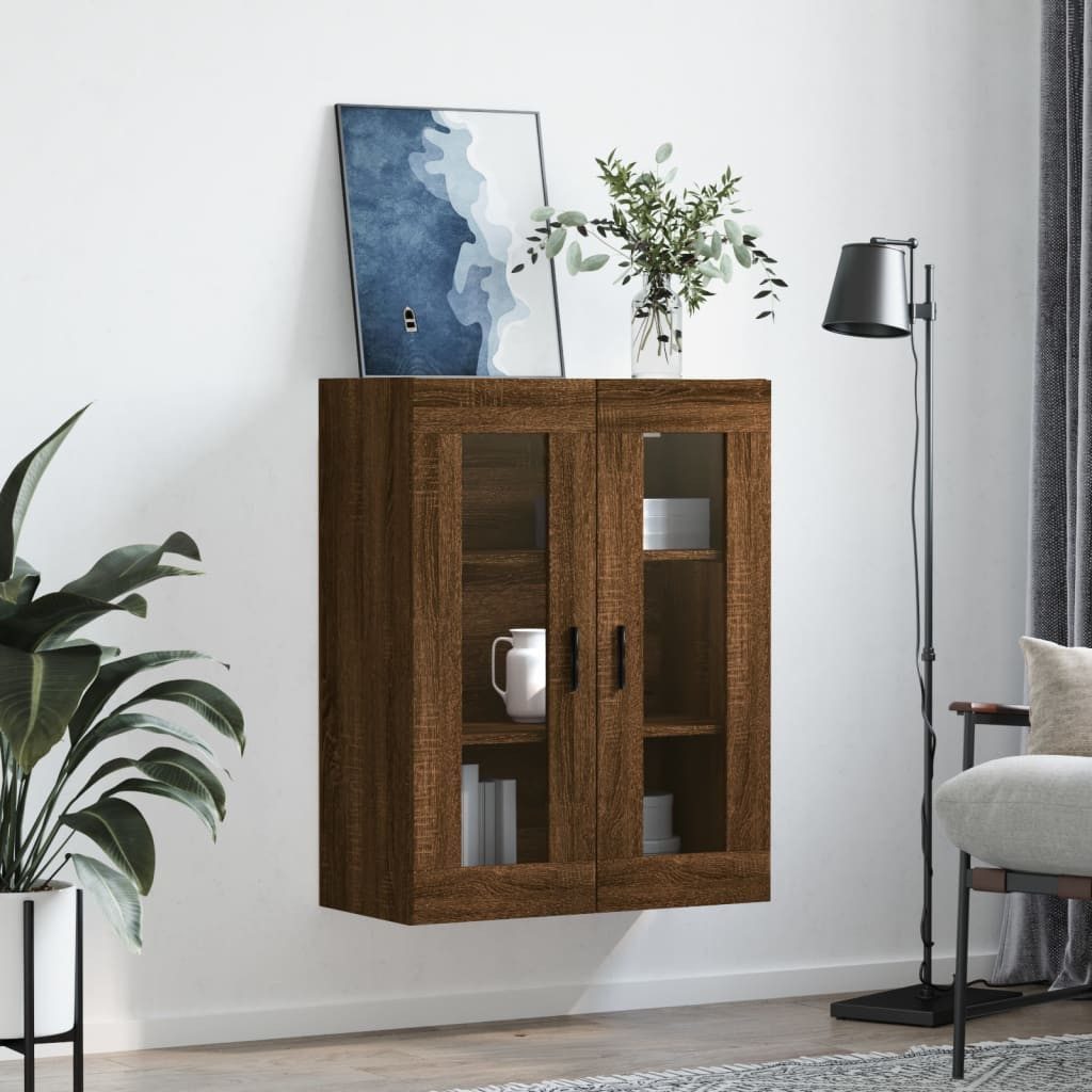 vidaXL Hängeschrank Wandschrank Braun Eichen-Optik 69,5x34x90 günstig online kaufen
