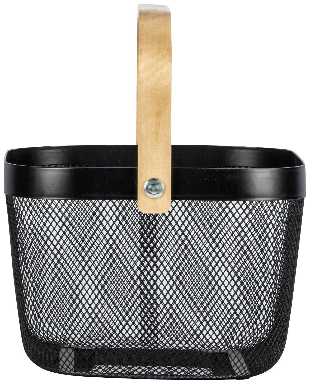 WENKO Aufbewahrungskorb Bambusa, BxTxH: 25x25x17 cm