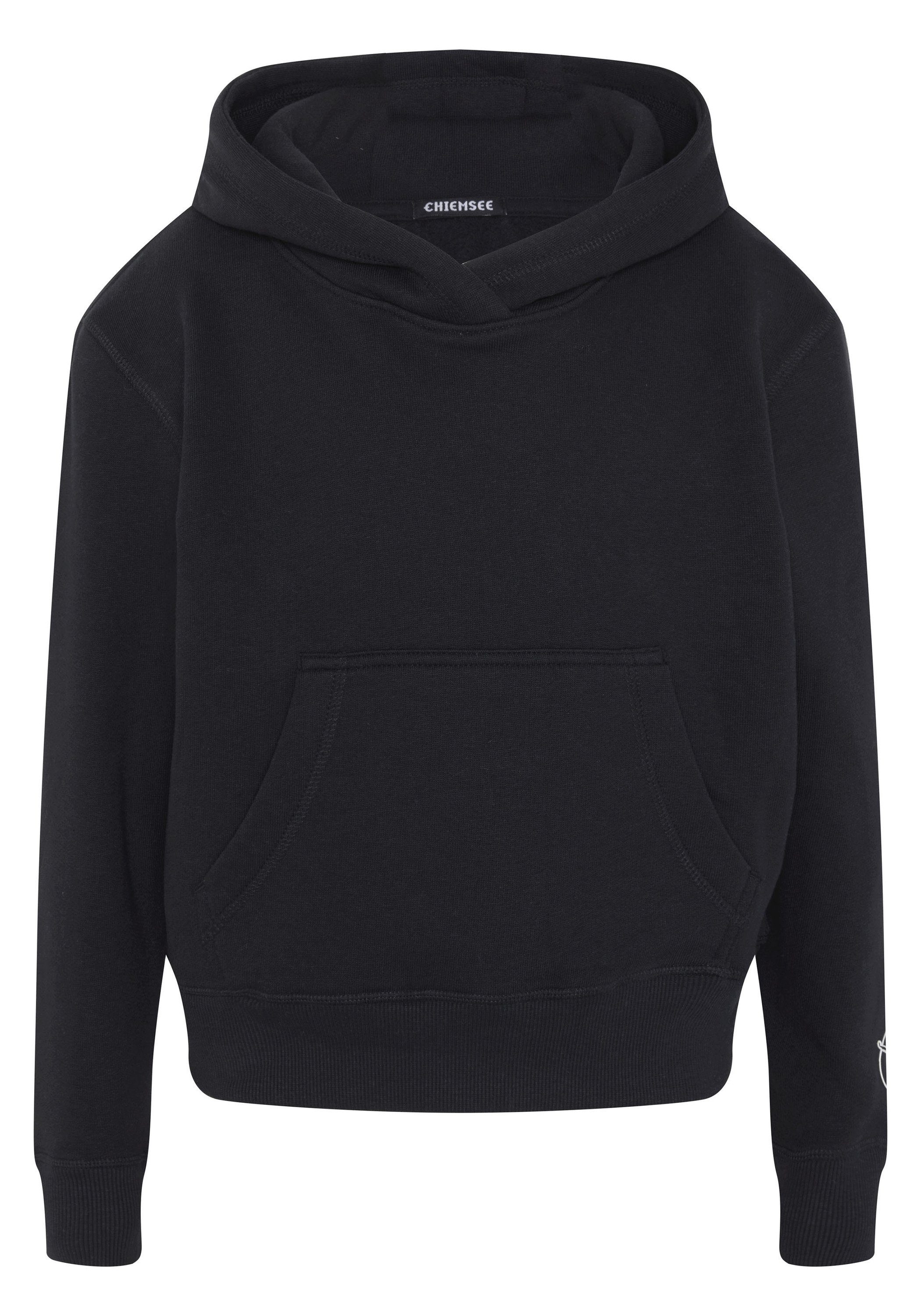 Chiemsee Kapuzensweatshirt Hoodie aus Baumwollmix im Basic-Look 1 schwarz