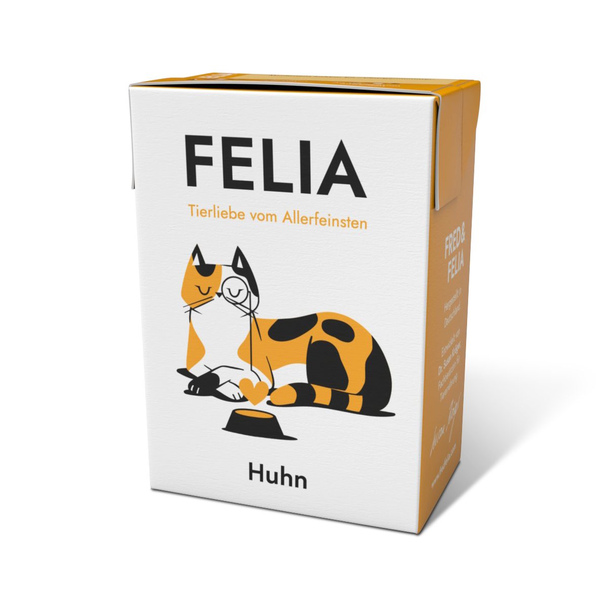 FRED & FELIA FELIA Huhn (10er Pack), Nassfutter für: Katzen, Monoprotein, getreidefrei, hoher Fleischanteil