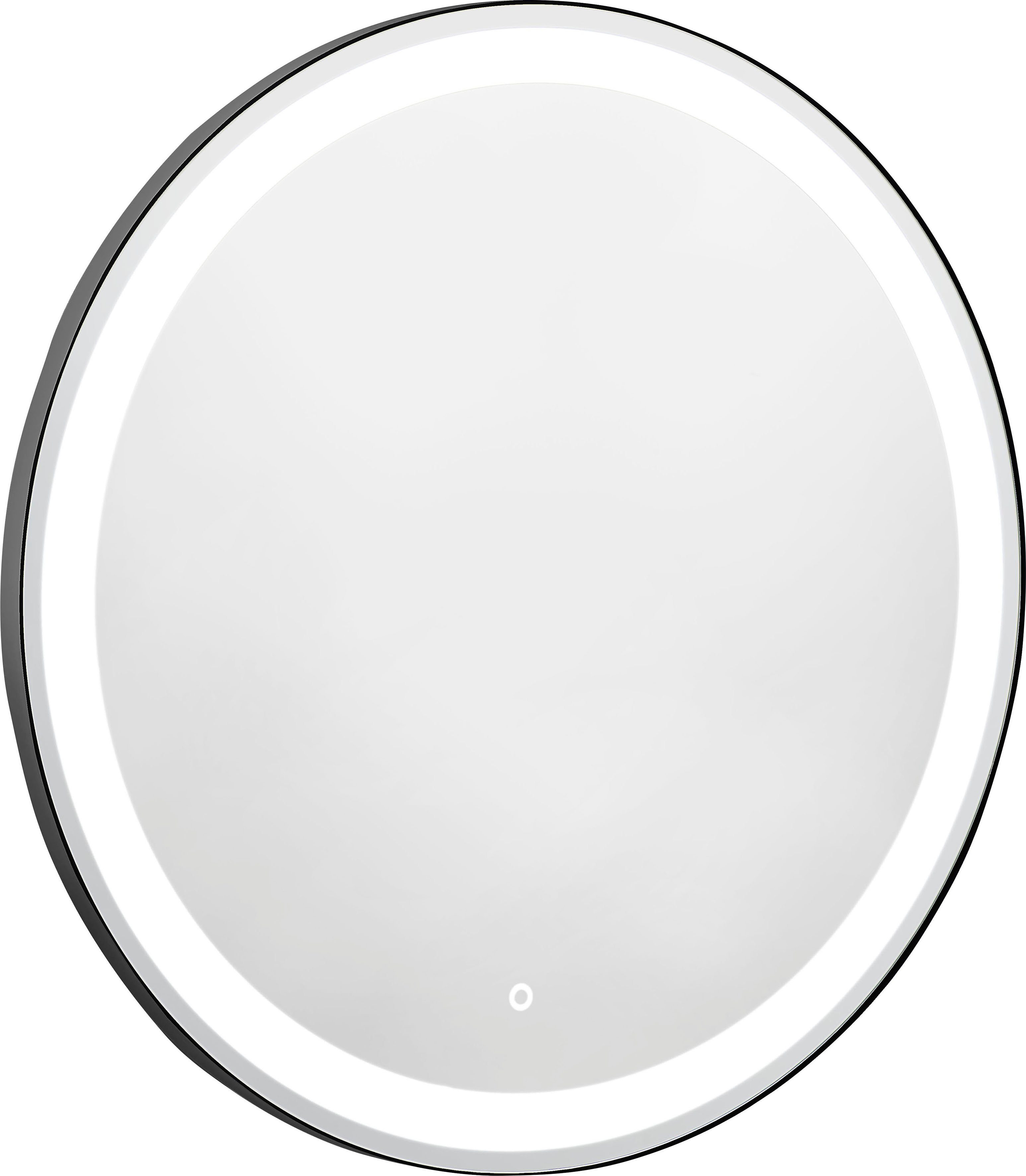 Badspiegel »LED Spiegel Cervo« (Komplett-Set, 1-St), Runder Spiegel mit  schwarzem Rahmen online kaufen | OTTO