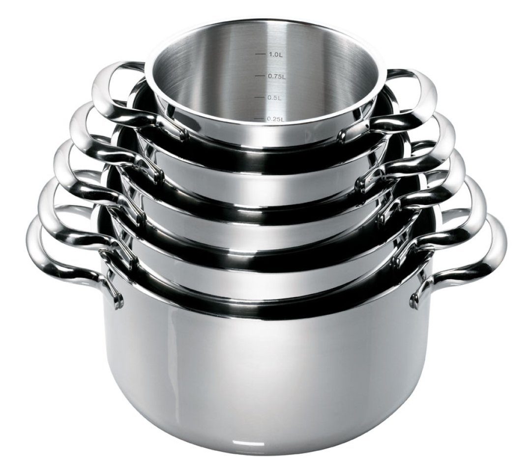 SCHULTE-UFER Suppentopf Romana i, Edelstahl (Set, 1 x Topf, 1 x Deckel), Ø 24 cm