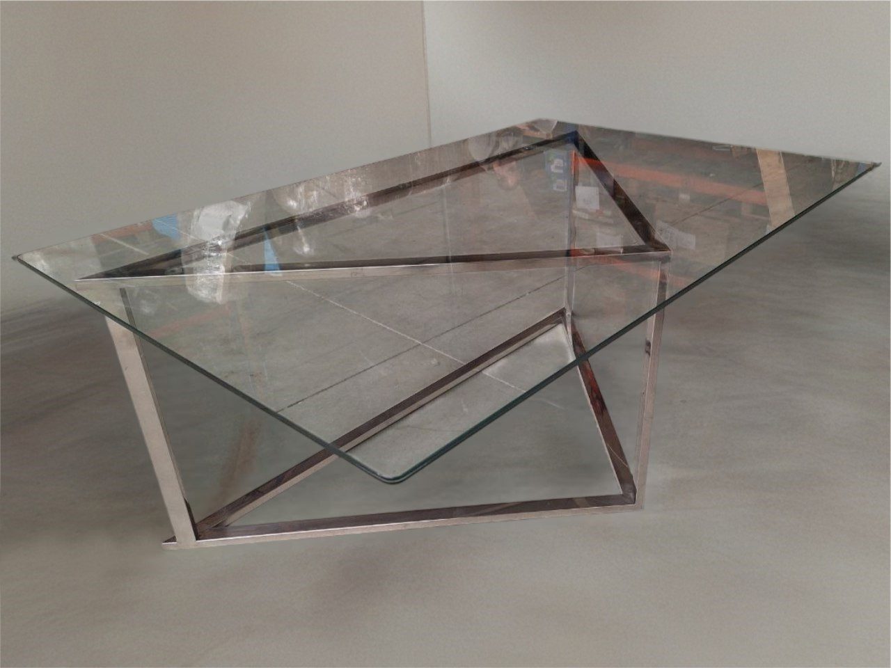 Xlmoebel Couchtisch Luxuriöser Couchtisch aus Glas im modernen Design Sofort (Couchtisch), Hergestellt in Europa