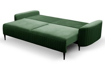Furnix Schlafsofa Vinona Couch mit Schlaffunktion Liegefläche 140x200 cm für 2 Personen, komfortable hochwertige Polsterung, Maße 244x92x102cm