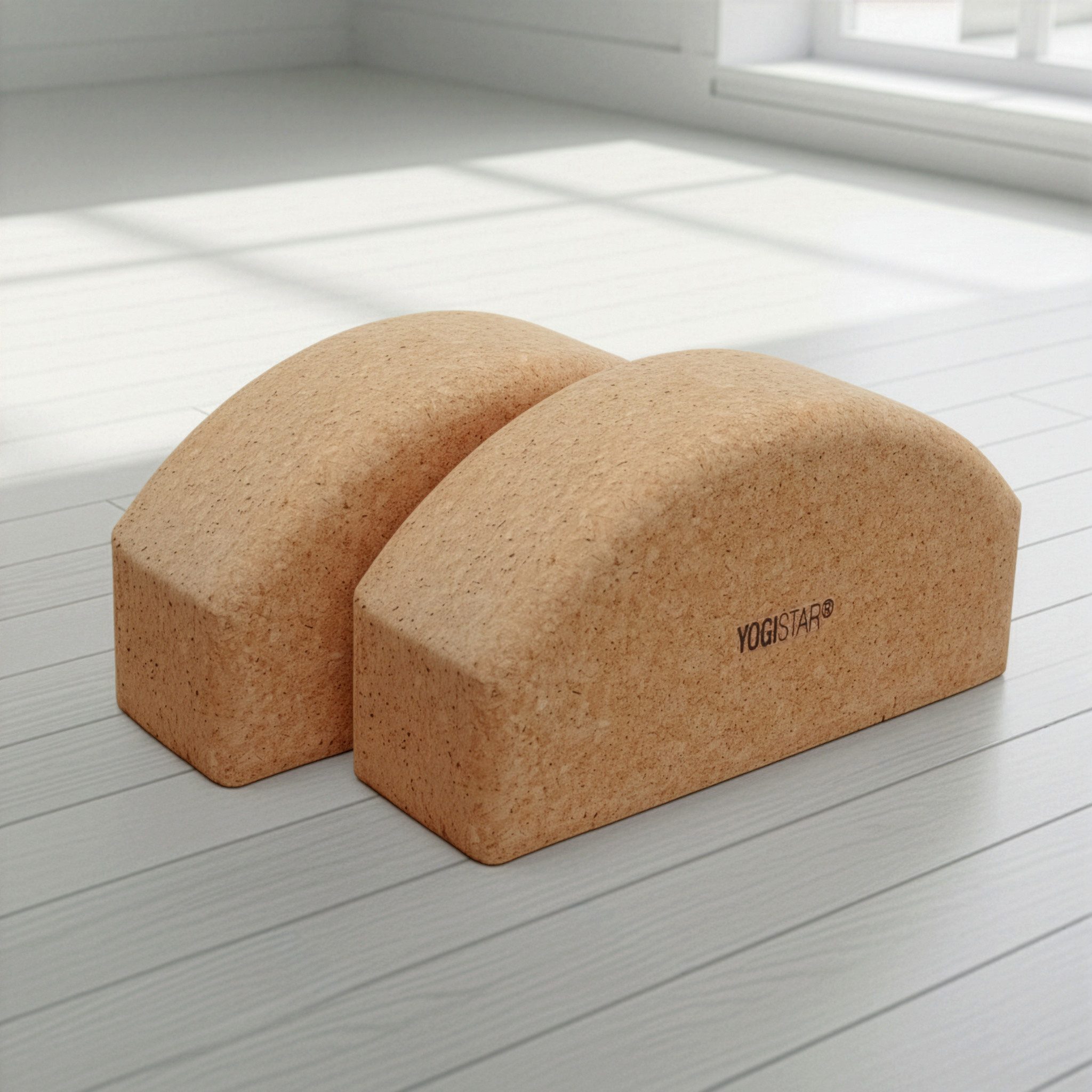 Yogablock Yogablock yogiblock® halbrund - cork - 2er-Set