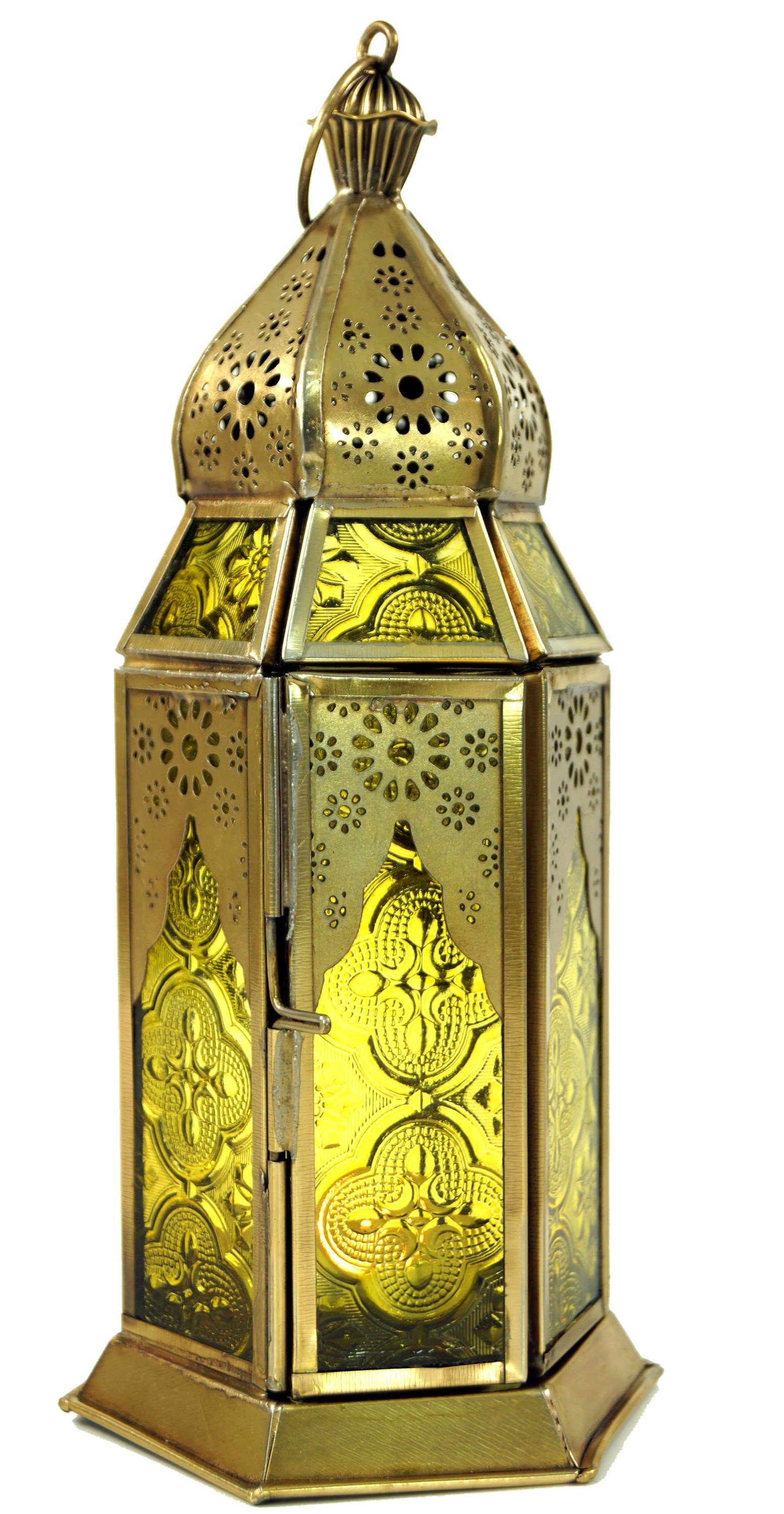 Guru-Shop Laterne Orientalische Metall/Glas Laterne in..