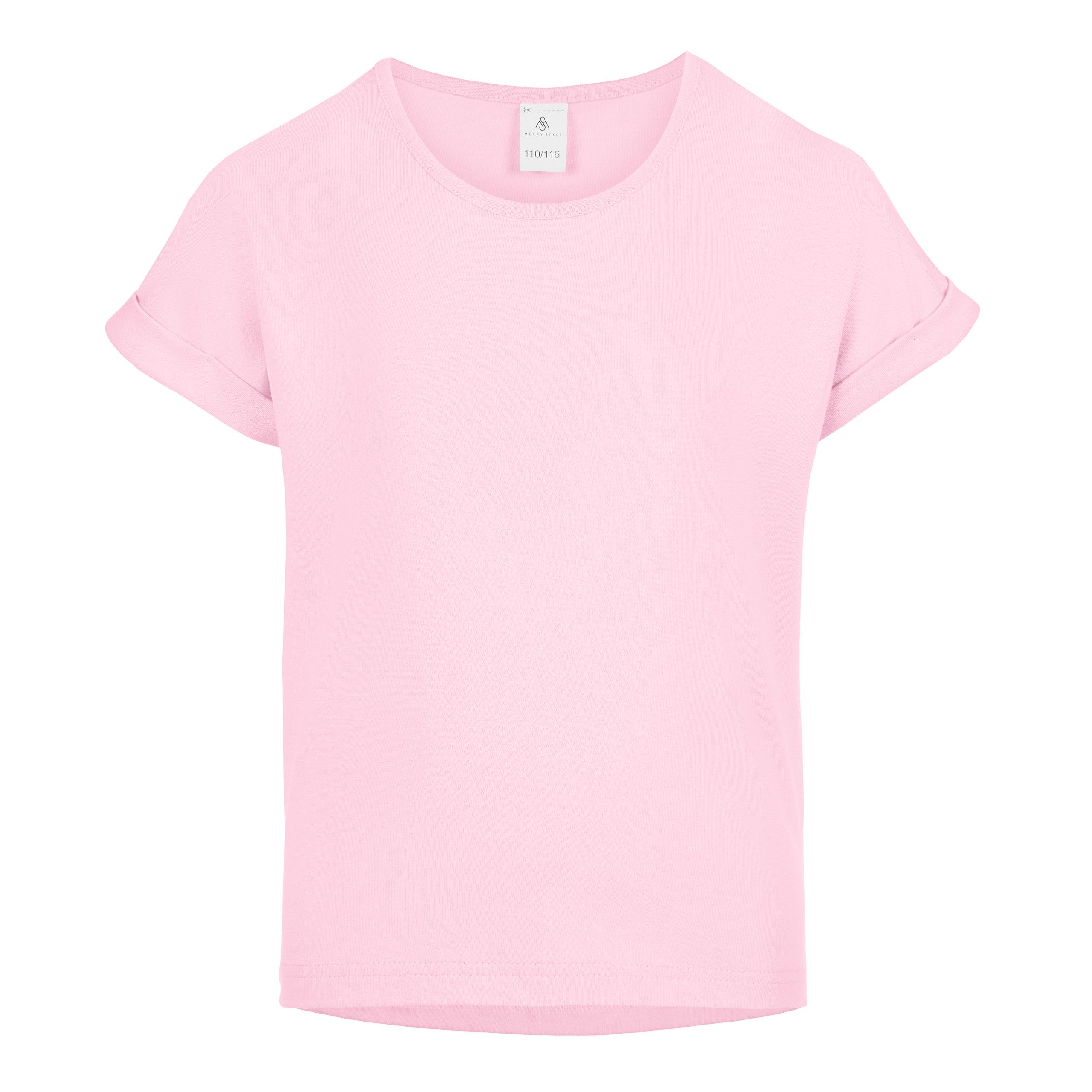 Merry Style T-Shirt für Mädchen aus weicher Baumwolle MS-468 (1-tlg)