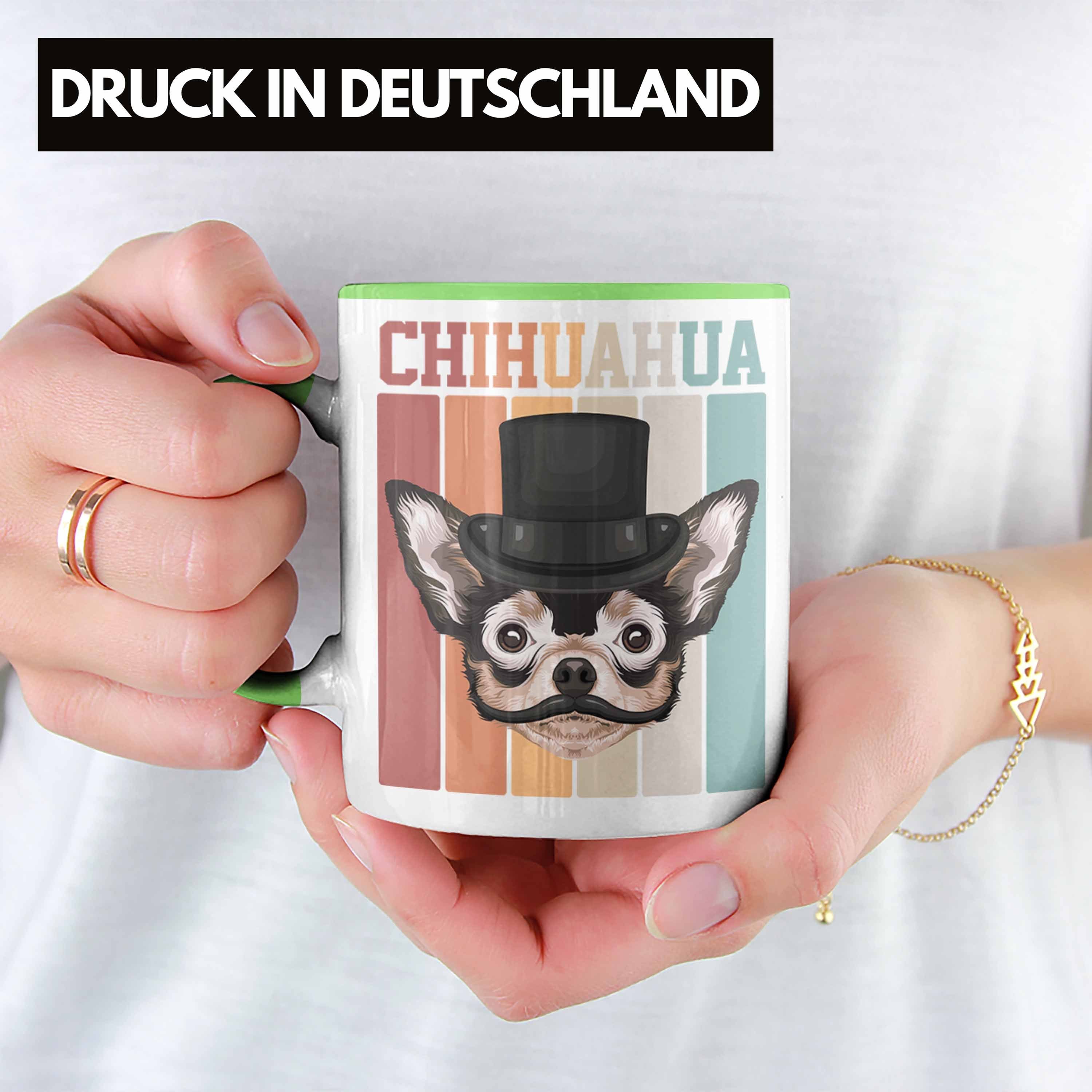 Chihuahua V Lustiger Trendation Tasse Tasse Geschenkidee Geschenk Besitzer Grün Retro Spruch