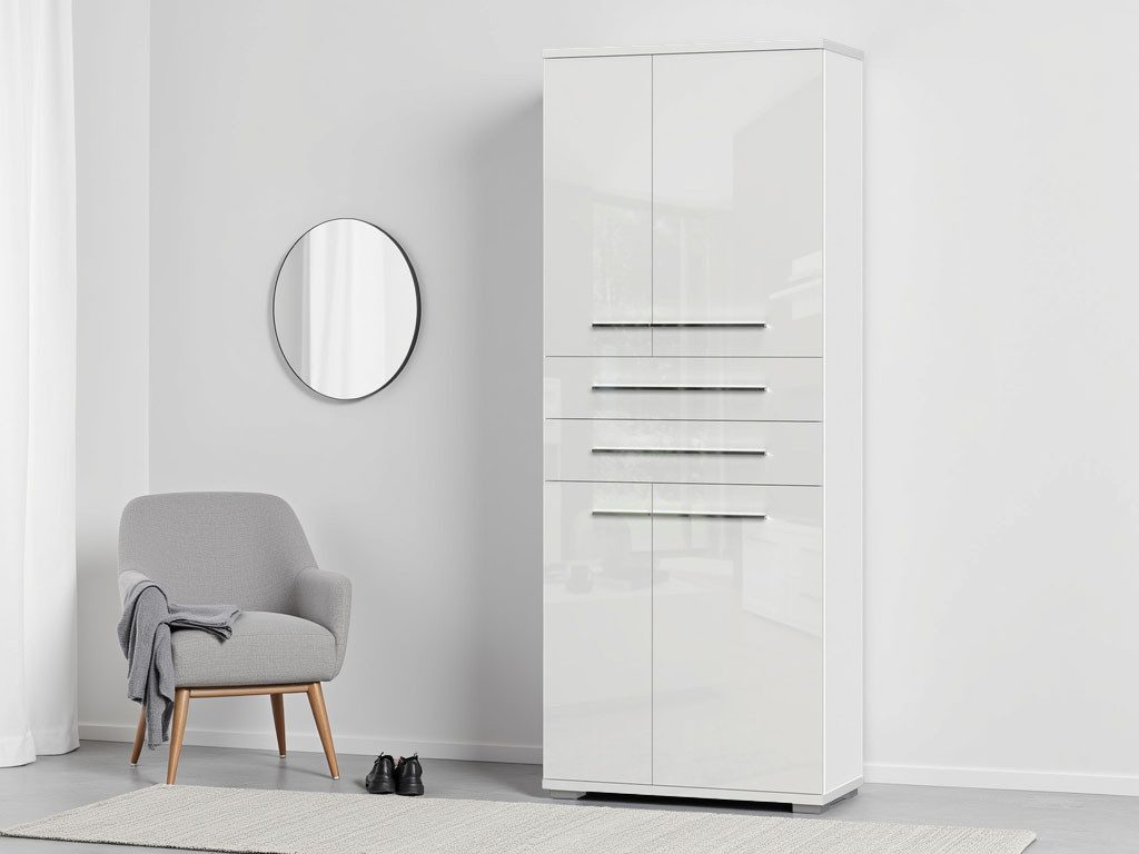 Places of Style Garderobenschrank Piano UV lackiert, hochglänzend, Soft-Close Funktion