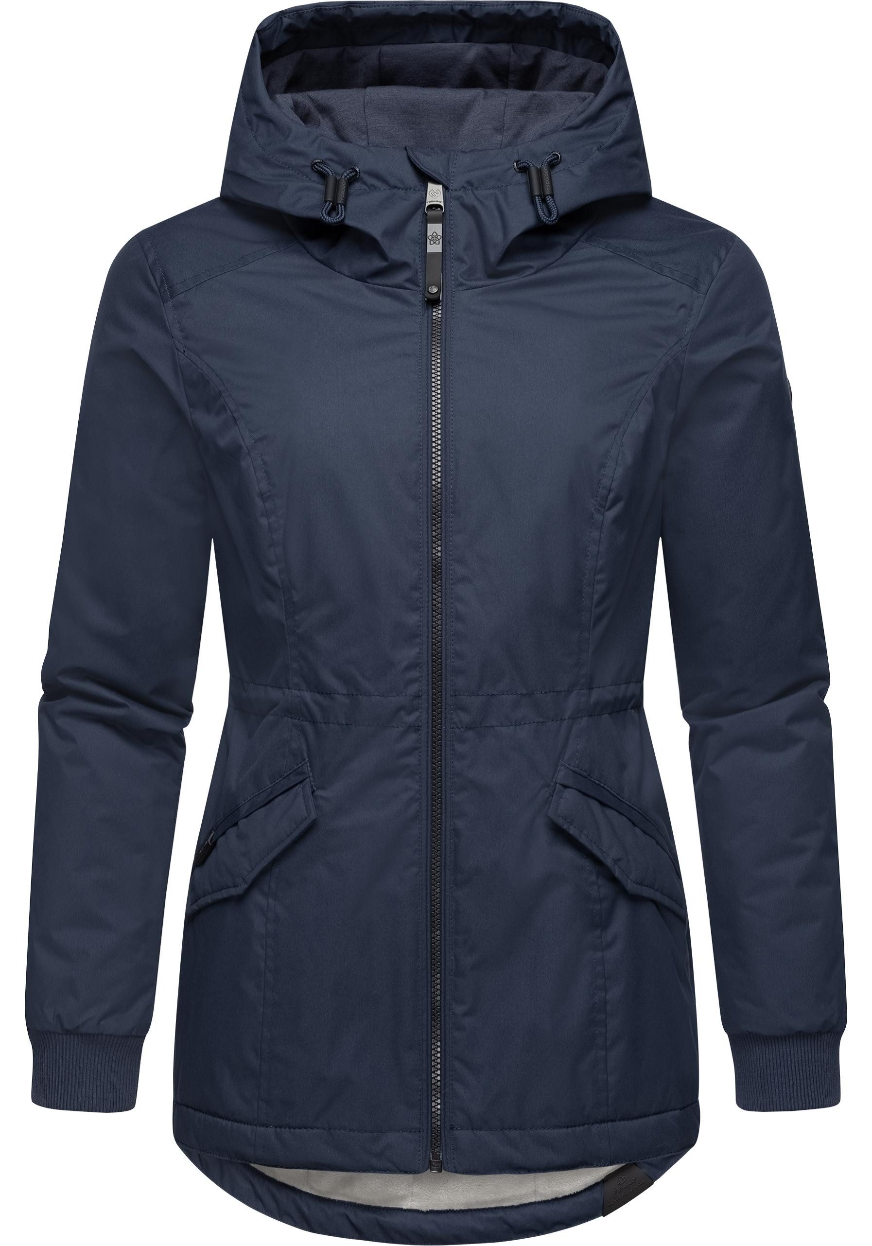 Ragwear Winterjacke Dowey Warm (1-St) Wasserdichte weiche Damen Jacke für den Winter