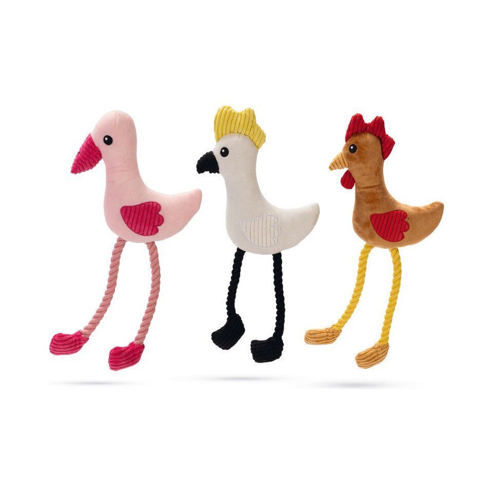 Beeztees Tierkuscheltier Plüschspielzeug Huhn Kippi braun