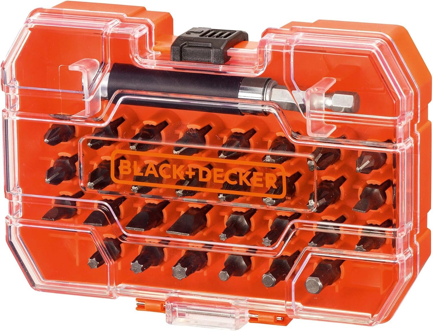 Black + Decker Bit-Set Bitset A7228 für Schraub- & Montagearbeiten (31-teilig), 1-St.