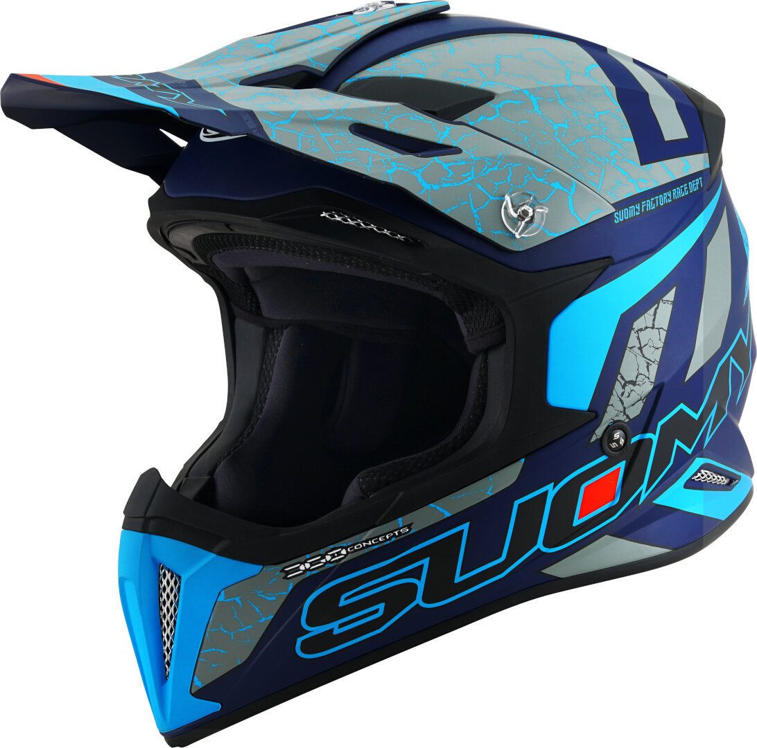 Suomy Motocrosshelm X-Wing Reel E06 Motocross Helm, Atmungsaktiv, ECE 22.06