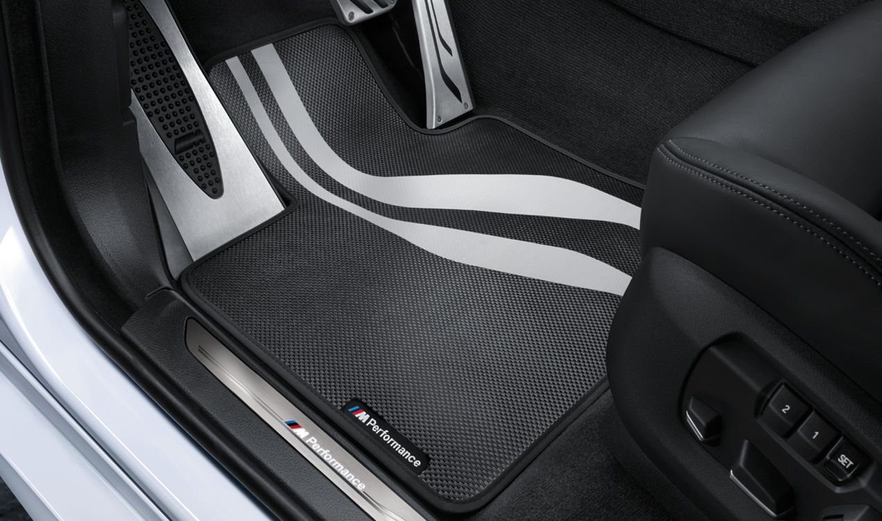 Premium Gummi Fußmatten Set 4-teilig Schwarz passend für BMW X5