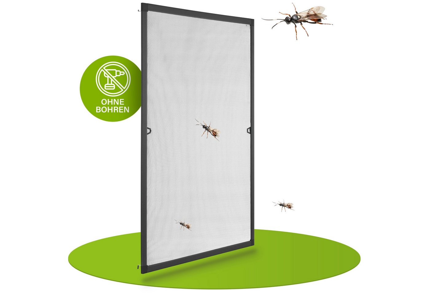 Thumbnail - Juskys Insektenschutz-Fensterrahmen Fliegenschutzgitter, individuell kürzbar, pflegeleicht