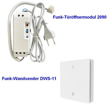 DIW-Funk Türöffner DIW-Funk Türöffner Modul DFTO-2090-W mit Funk-Wand-Sender DWS-11, 230 V, Funkgesteuert