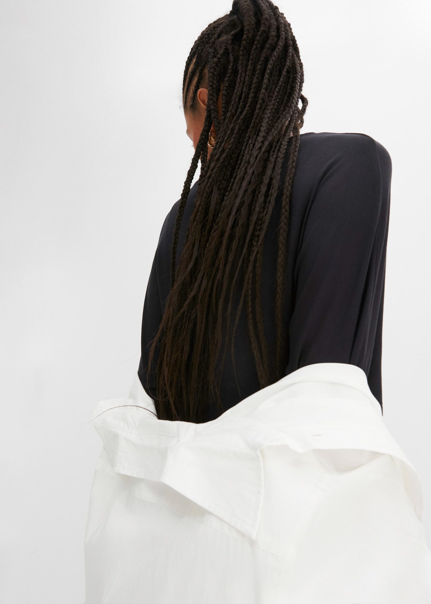 bonprix T-Shirt Oversize-Passform, Halbarm-Design, aus Viskose-Mix mit Elasthan
